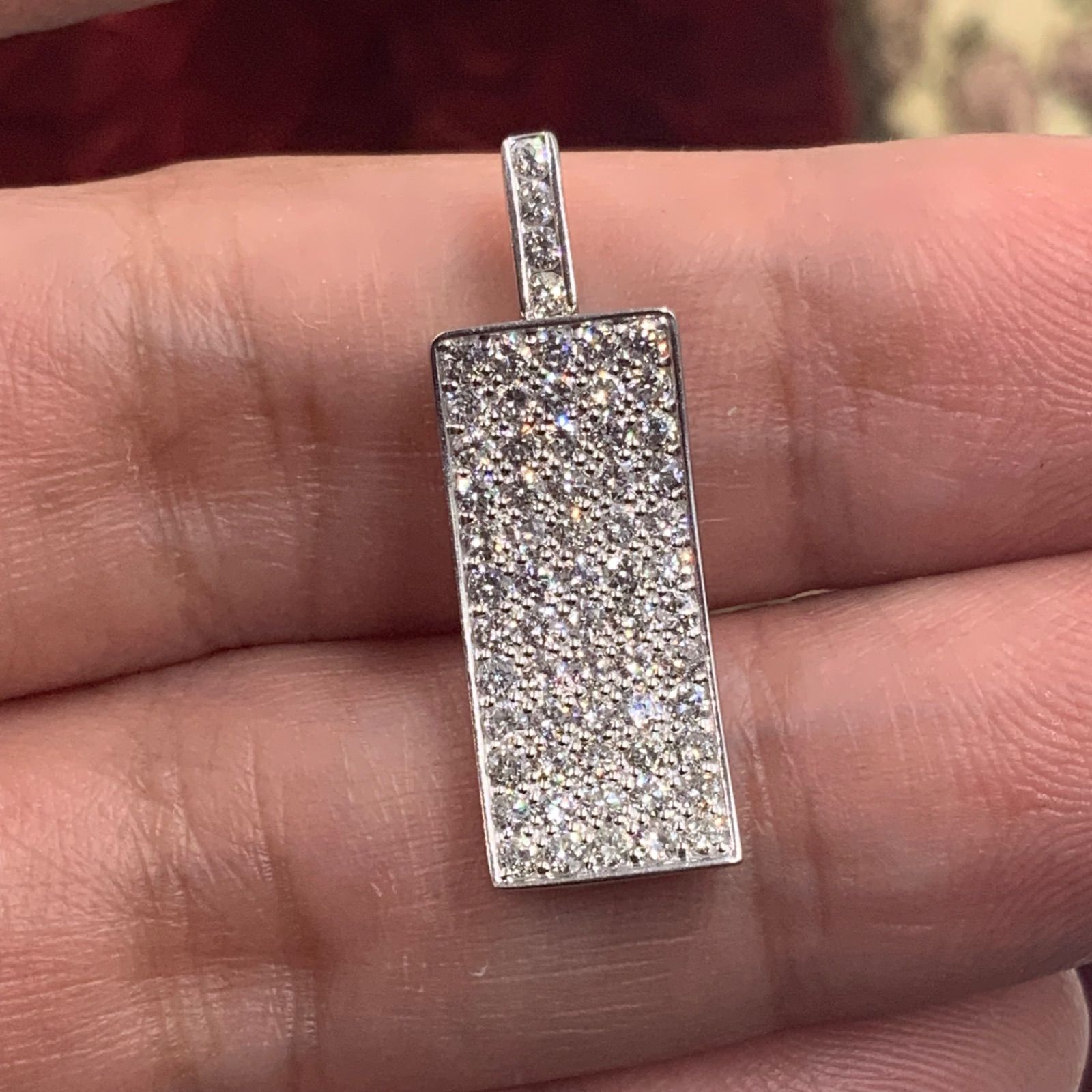 Pt 900 ダイヤモンドペンダント 4.3 g 1 ct