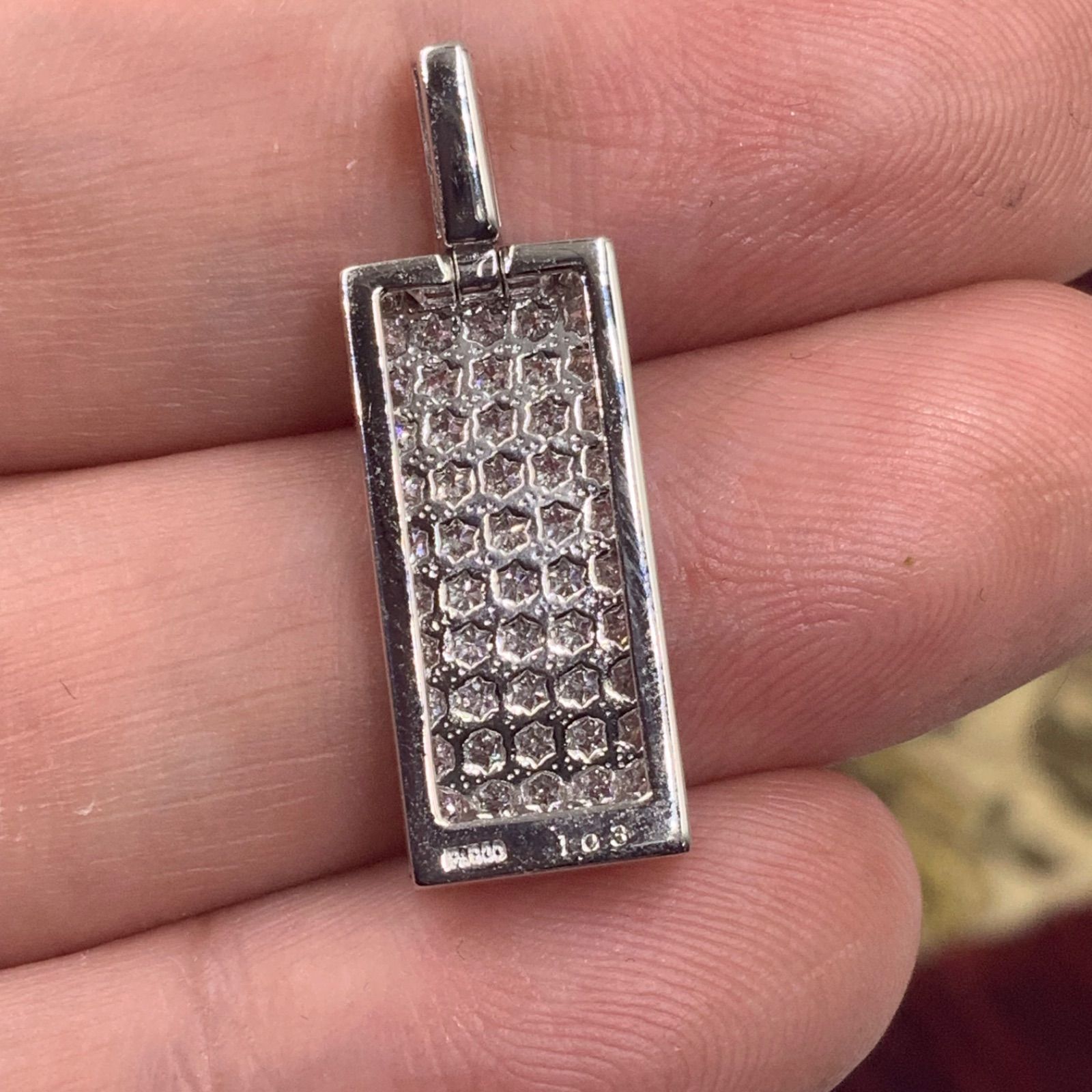 Pt 900 ダイヤモンドペンダント 4.3 g 1 ct