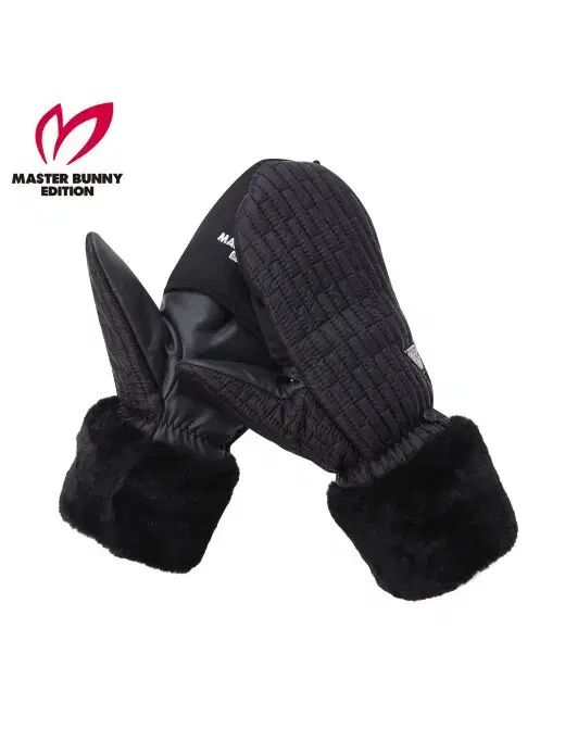 マスターバニー レディース 防寒 両手 手袋 ブラック
