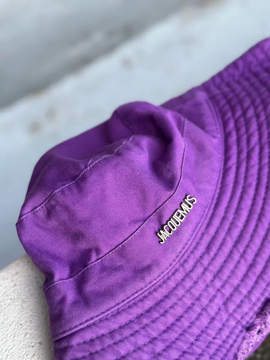 S-M JACQUEMUS ジャックムス ル バブ アーティチョーク バケットハット パープル ウール 帽子