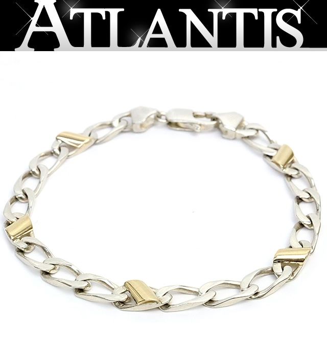 ティファニー TIFFANY＆Co. VINTAGE フィガロ コンビブレスレット K 18 YG×SV 925 約18 cm 約10.7 g 17959