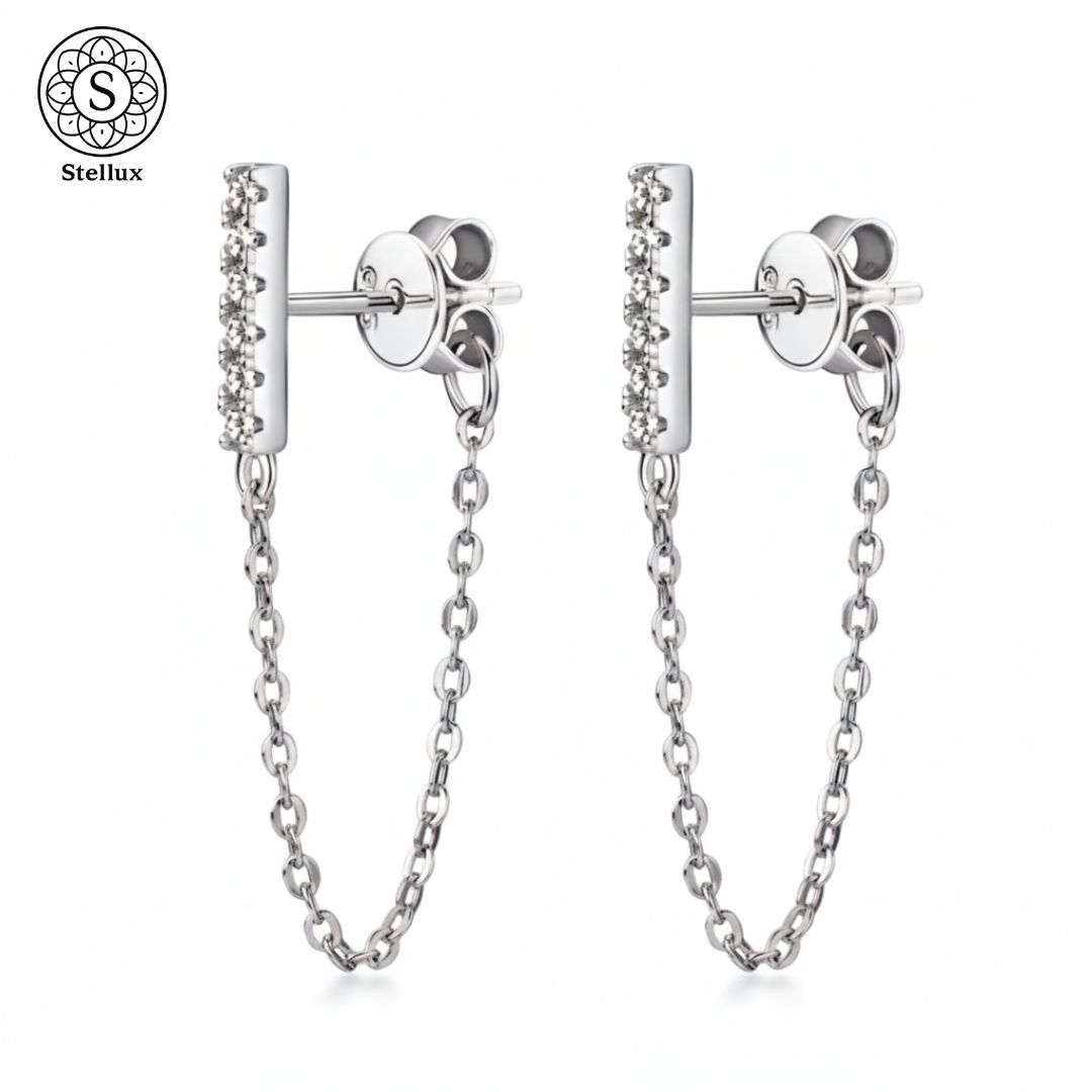 大人の色気を耳元に モアサナイト ロングチェーンピアス 揺れる 上品 大人かわいい 高見え シルバー925 18 K仕上げ ジュエリー GRA鑑定書付 レディース 両耳用 ゴールド シルバー 普段使い デート ギフト プレゼント