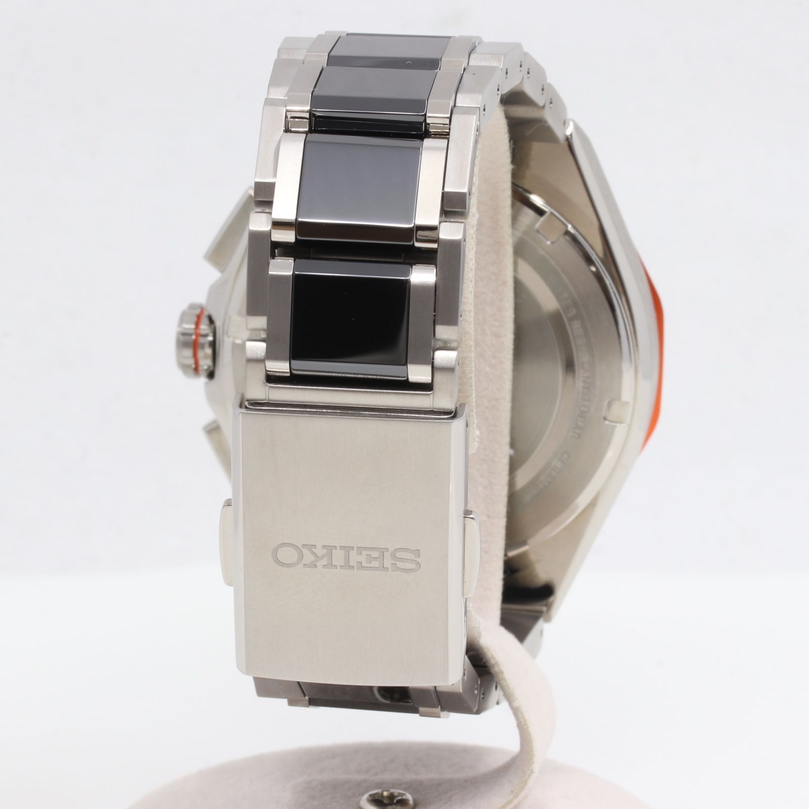 超 SEIKO セイコー アストロン ネクスター SBXC 183 5 X 83-0 AS 0-1 グレー文字盤 ソーラーGPS衛星電波 メンズ チタン 腕時計