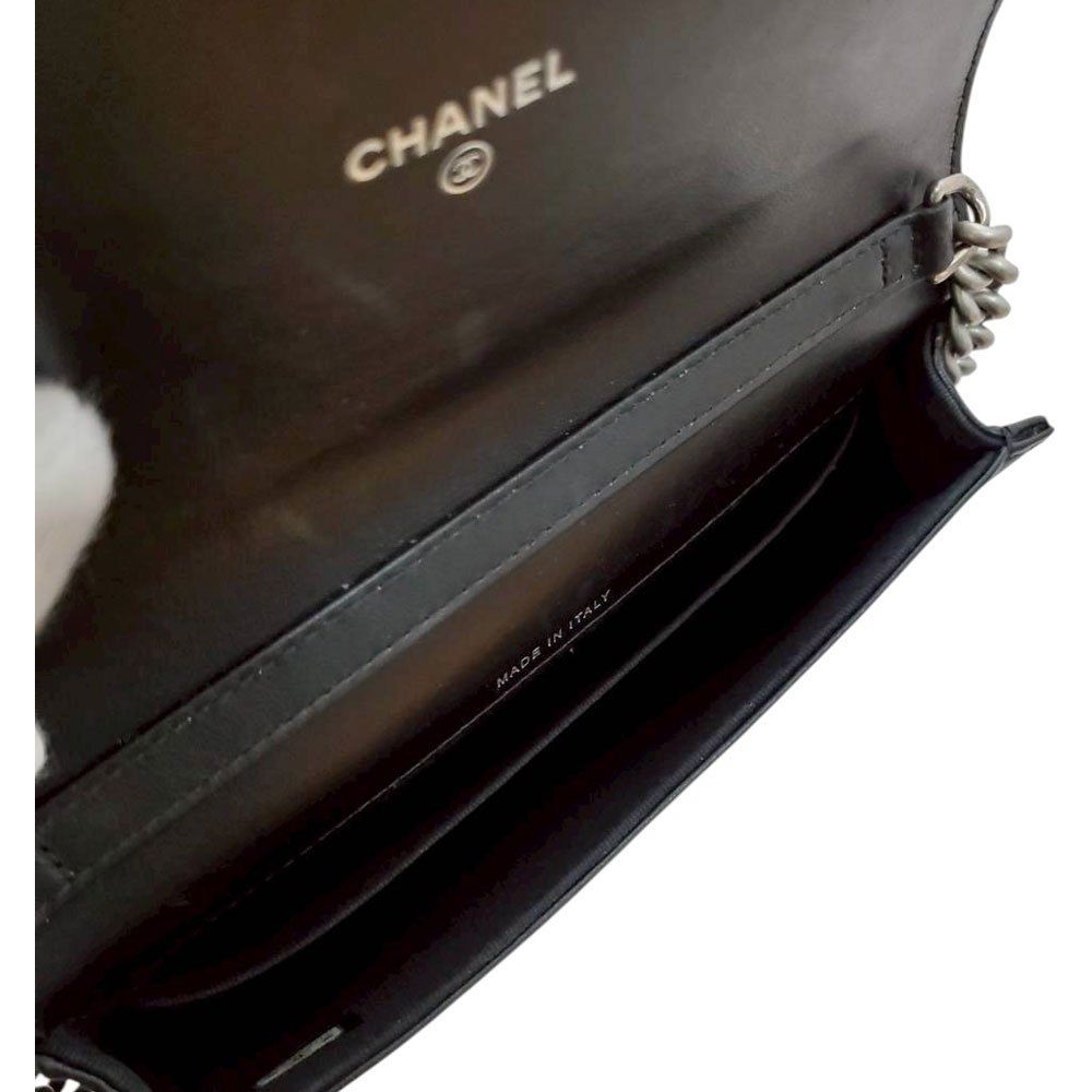  シャネル CHANEL キャビアスキン ボーイシャネル チェーンウォレット パーティーバッグ バッグ