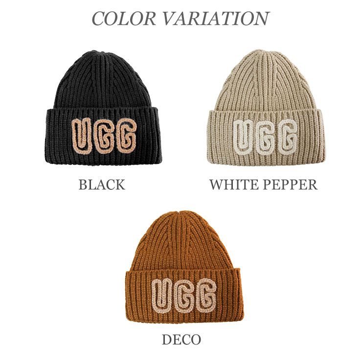 UGG アグ ビーニー Chunky Crafted Rib Beanie 102345 レディース ニット帽 チャンキー クラフテッド リブ