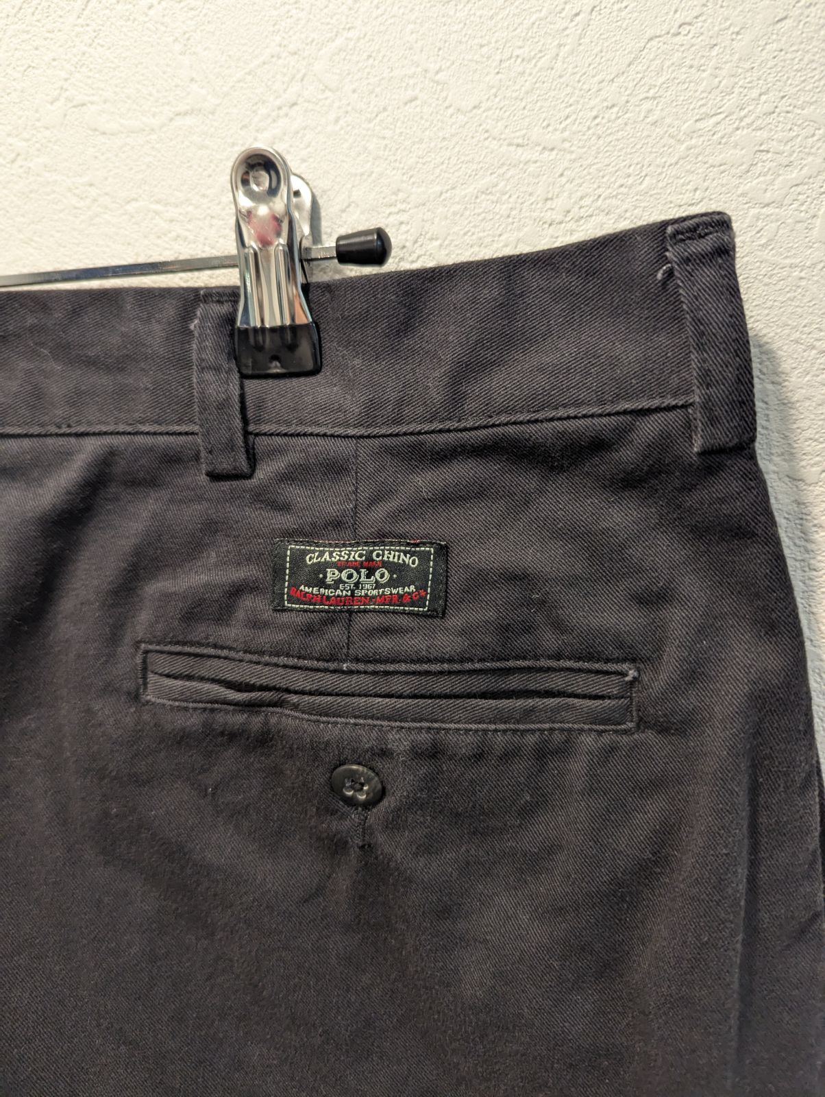 ポロバイラルフローレン　ポロチノ　チノパン　ブラック　HAMMOND PANT ポロバイラルフローレン ポロチノ ブラック HAMMOND PANT W34 90s ポロ