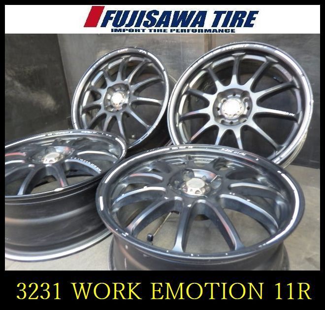 3231】B送料無料△WORK EMOTION 11R△16x6.5J 4H 100 +42△4本