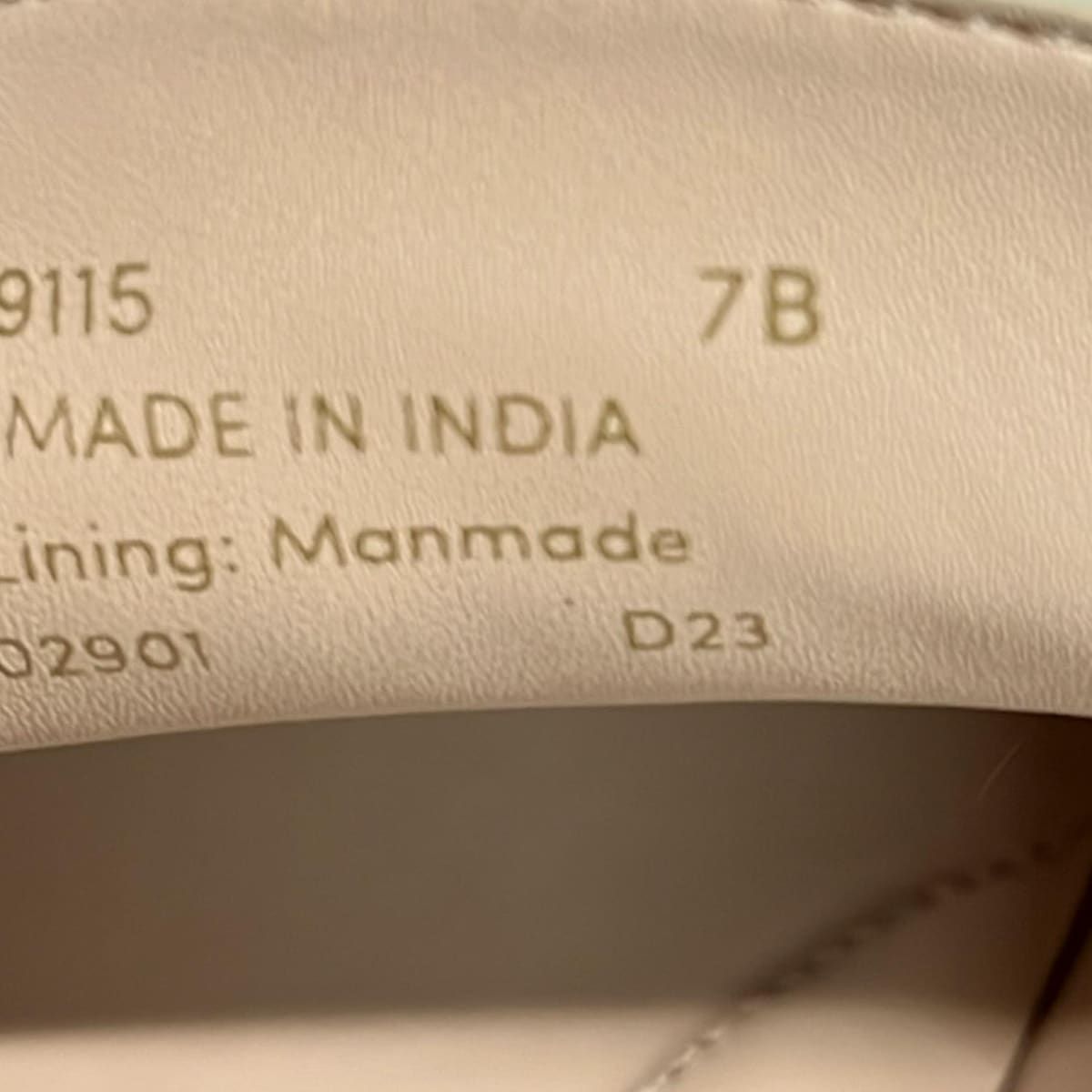  COLE HAAN コールハーン シューズ 7 B レディース - ダークネイビー×ブラウン×アイボリー レザー その他 靴