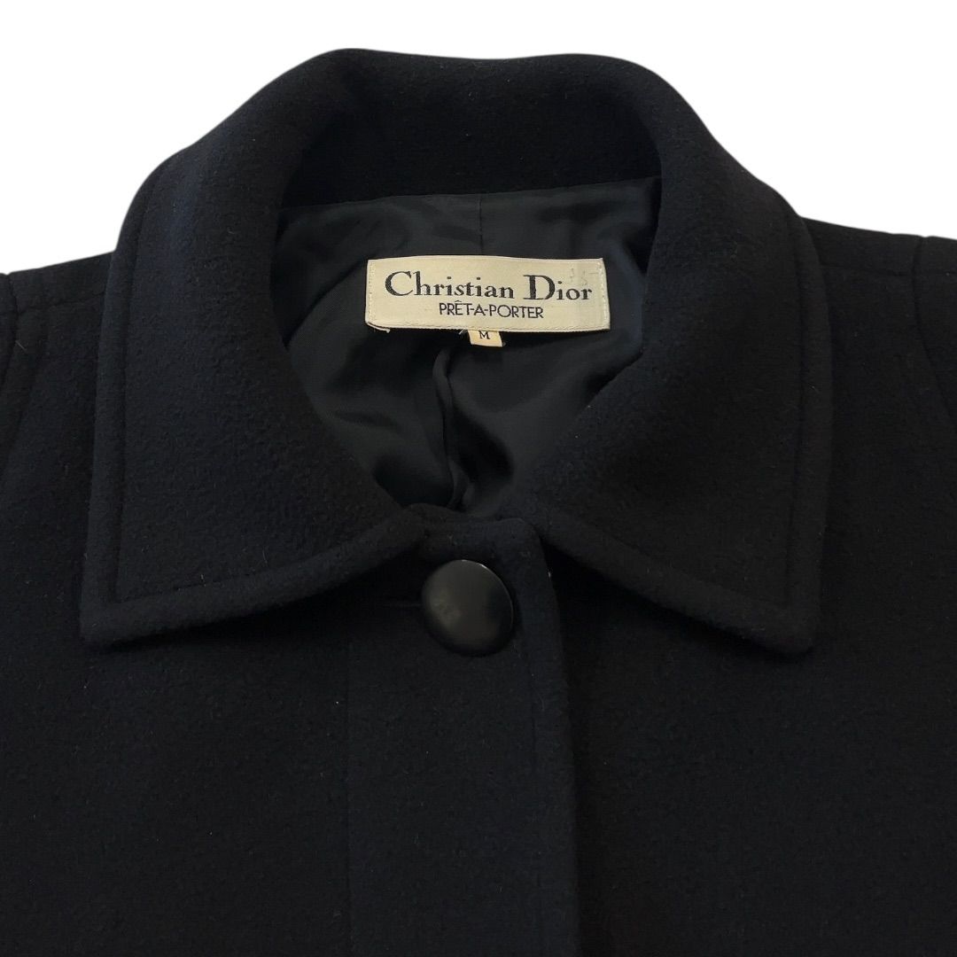 【美品】クリスチャンディオール　プレタポルテ　カーディガン　ブラック クリスチャンディオール プレタポルテ ヴィンテージ カーディガン 刺繍