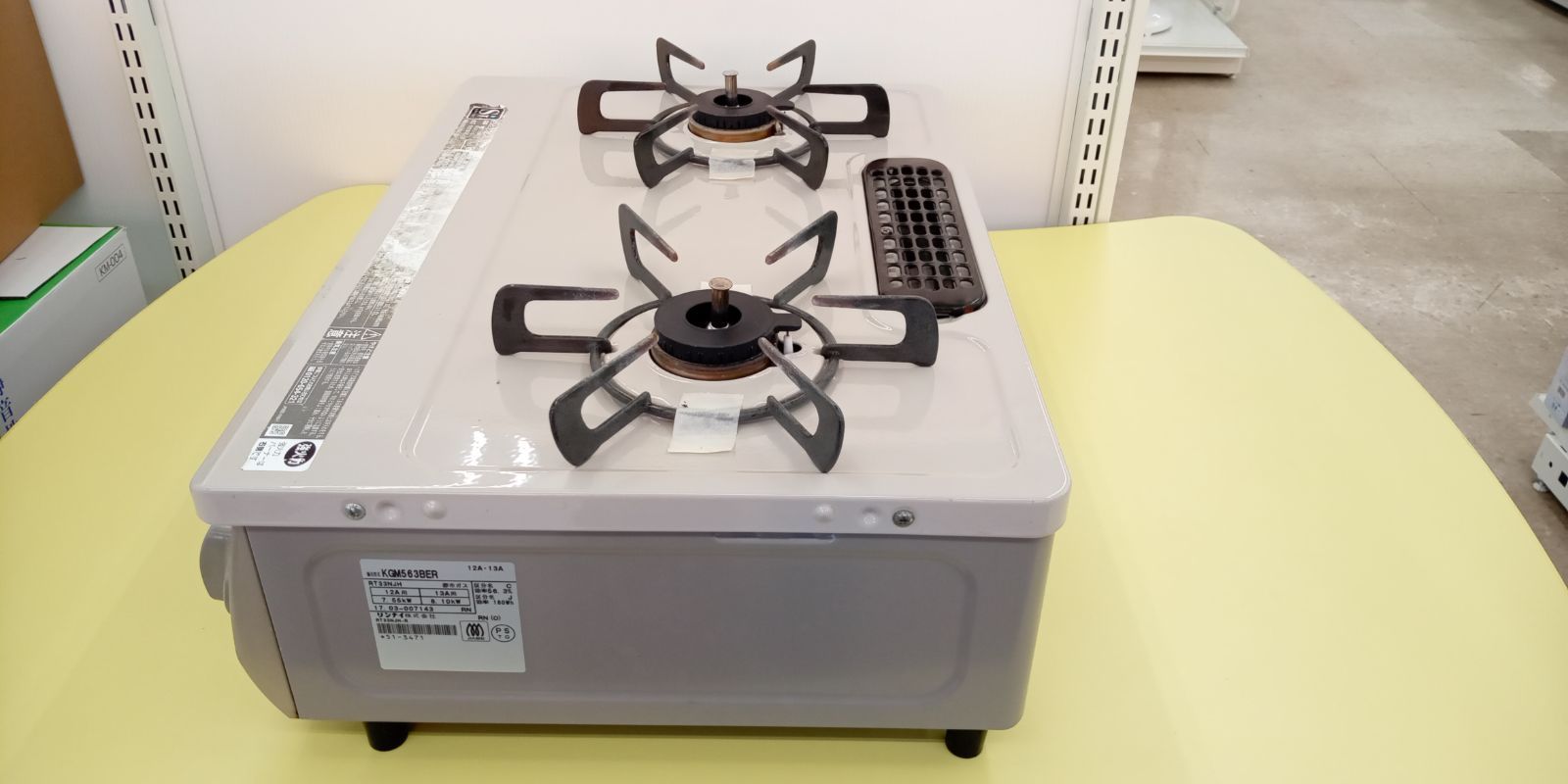 リンナイ ガステーブル都市ガス12A13A用Rinnai 左ハイ リンナイ