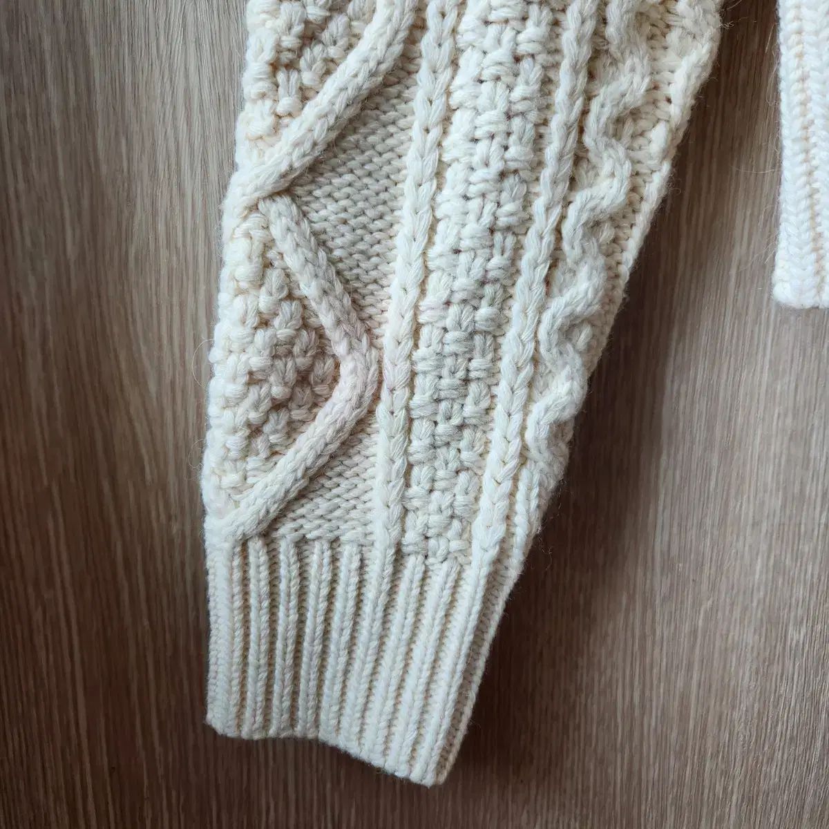 ケーブル編みツーウェイ