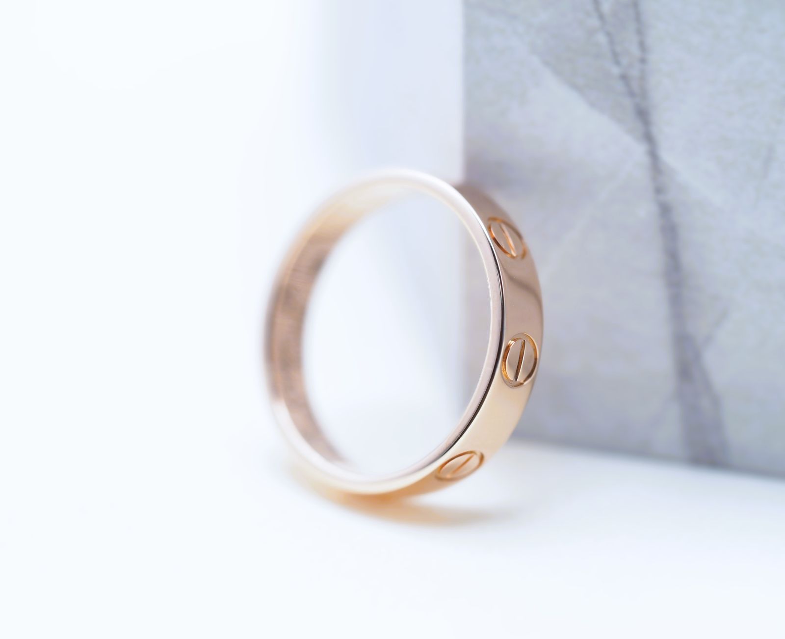 Cartier カルティエ LOVE リング SM ミニラブ #49(約9号) ピンク 