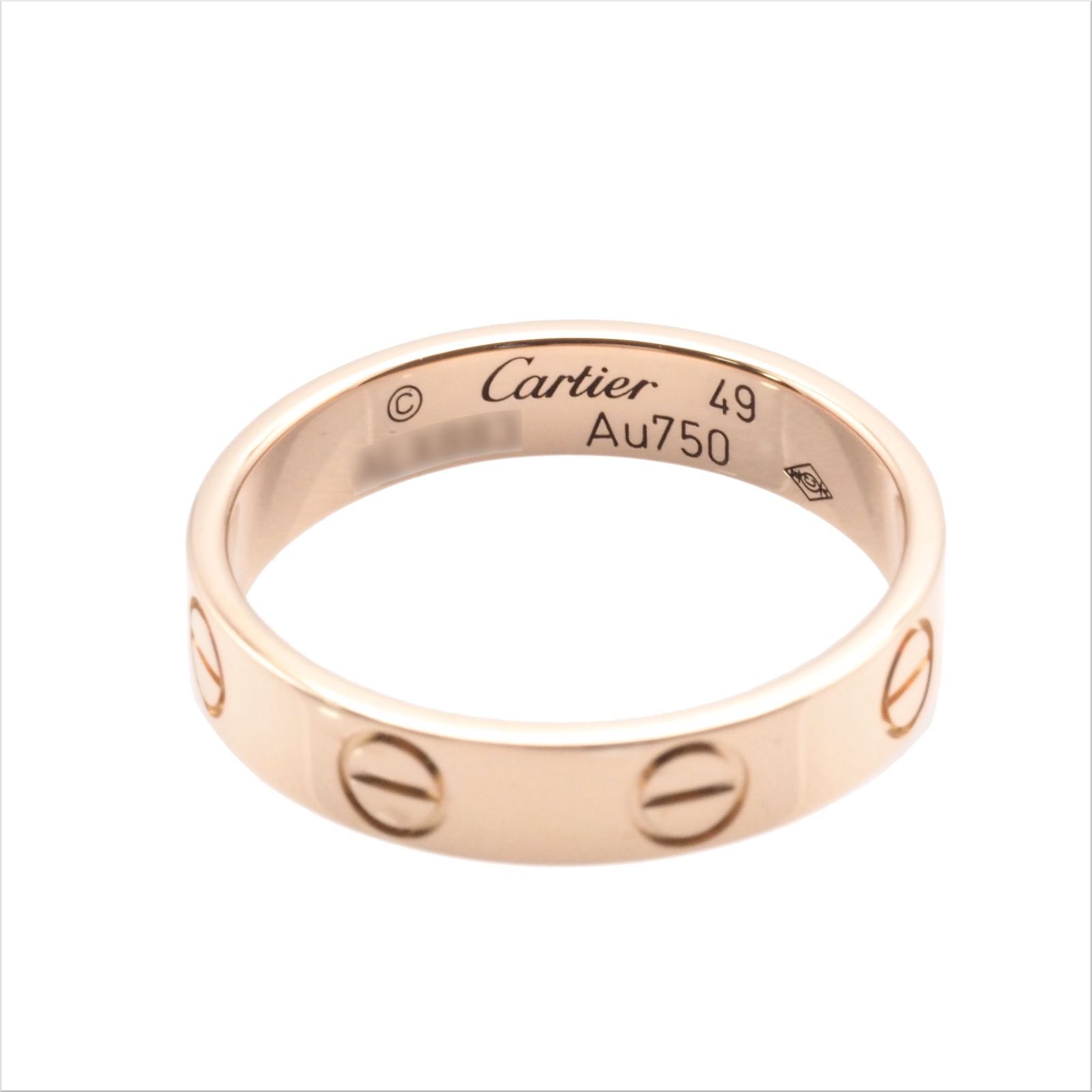 Cartier カルティエ LOVE リング SM ミニラブ #49(約9号) ピンク