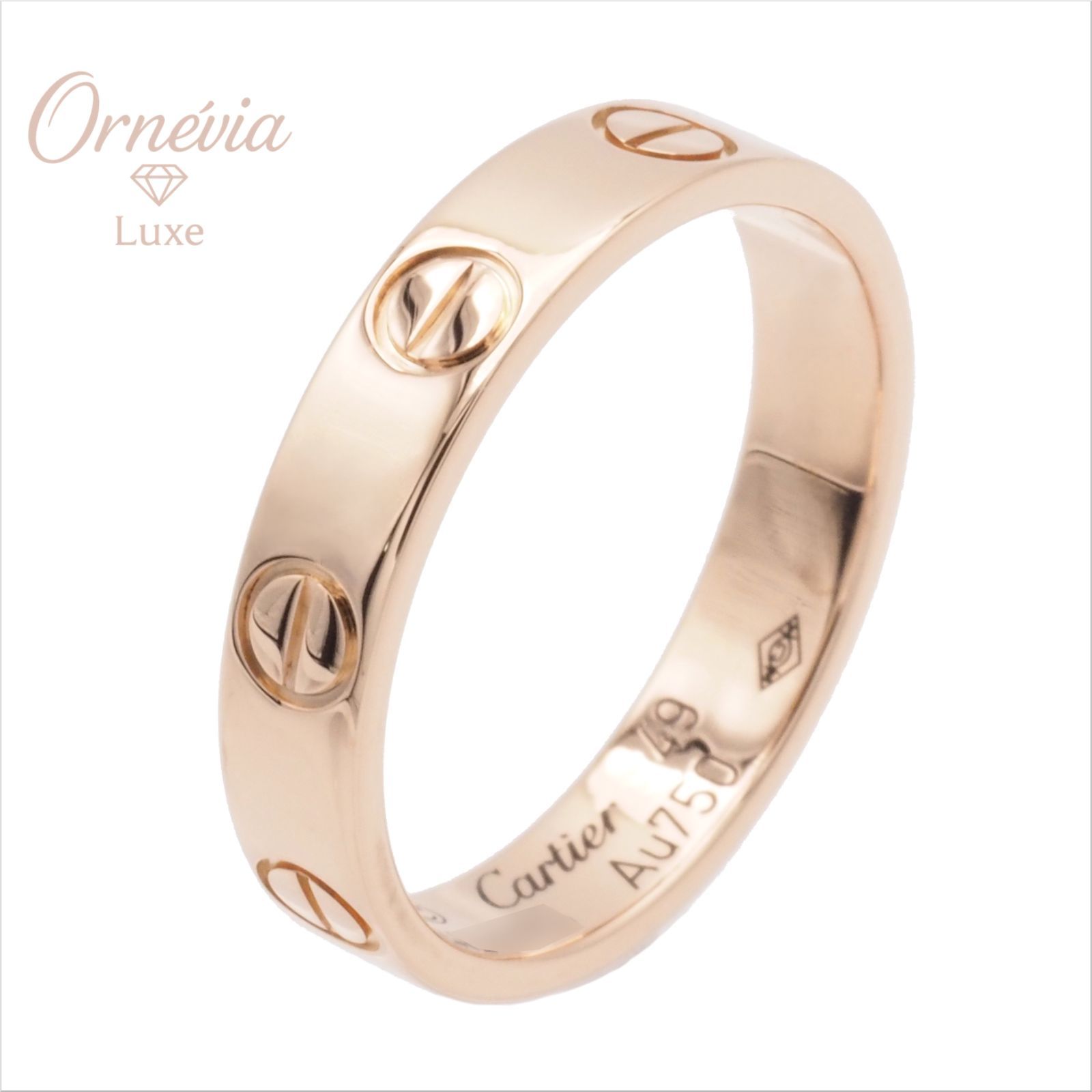 Cartier カルティエ ミニ ラブリング #49(約9号) ピンクゴールド Au750