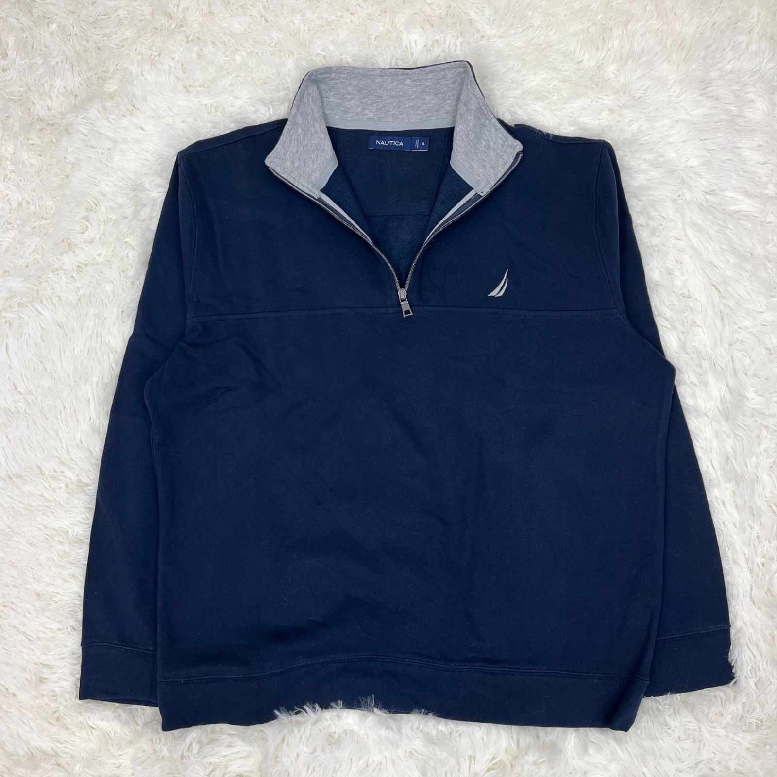 ハーフジップトレーナー スウェット シンプルデザイン 90s