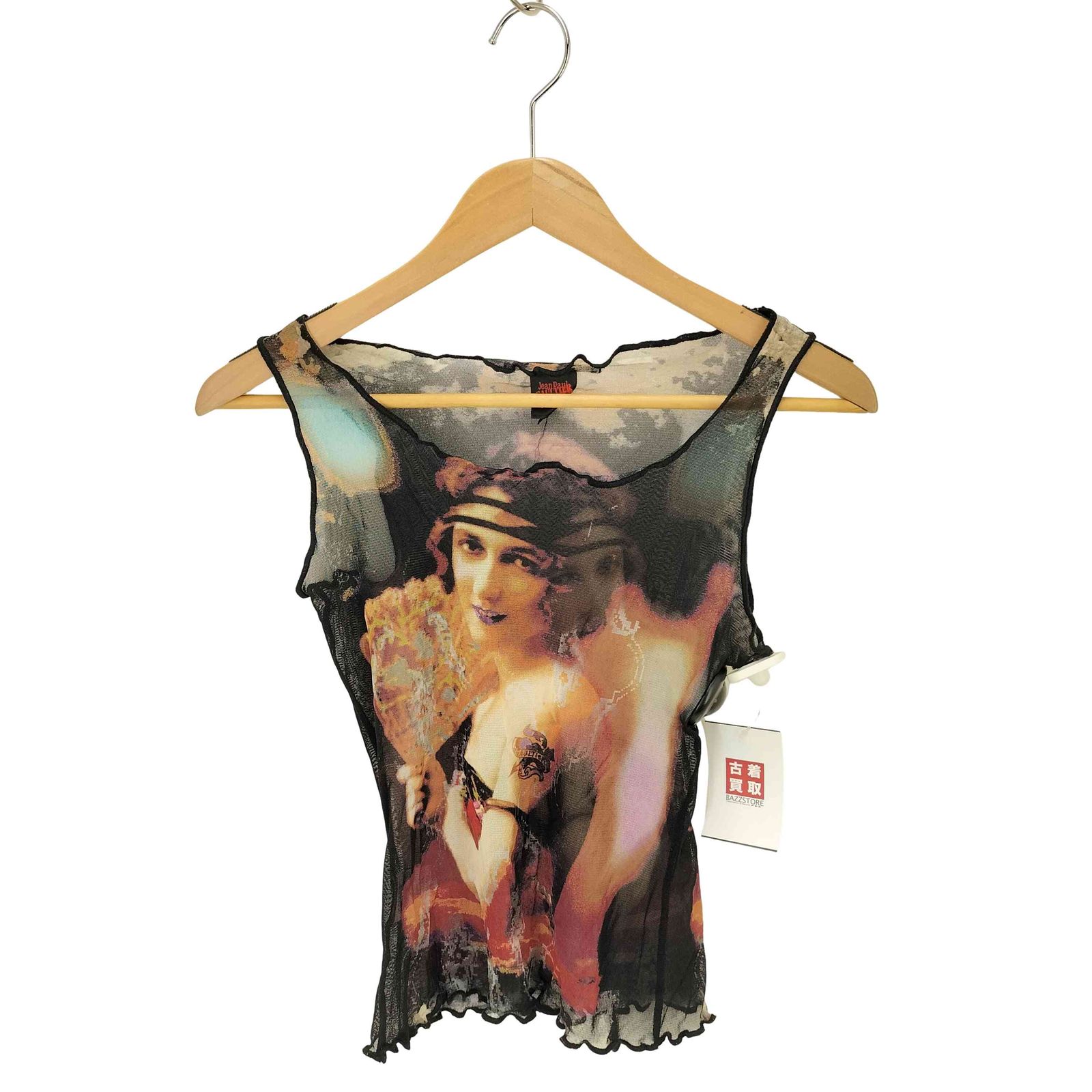 ジャンポールゴルチエ Jean Paul 転写 フルグラフィック パワーネット タンクトップ archive y 2 k レディース 40