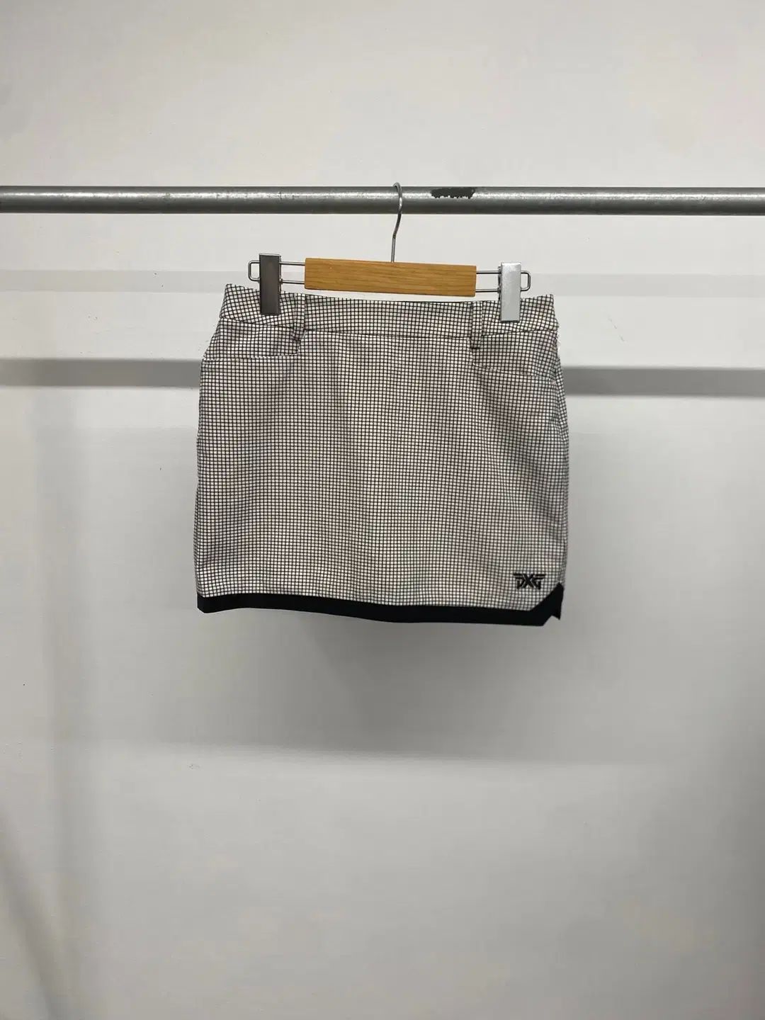 レディース PXG ピエクシージー ゴルフ CHECK 機能性 ストレッチ ウエスト後ろゴム スカート キュロット