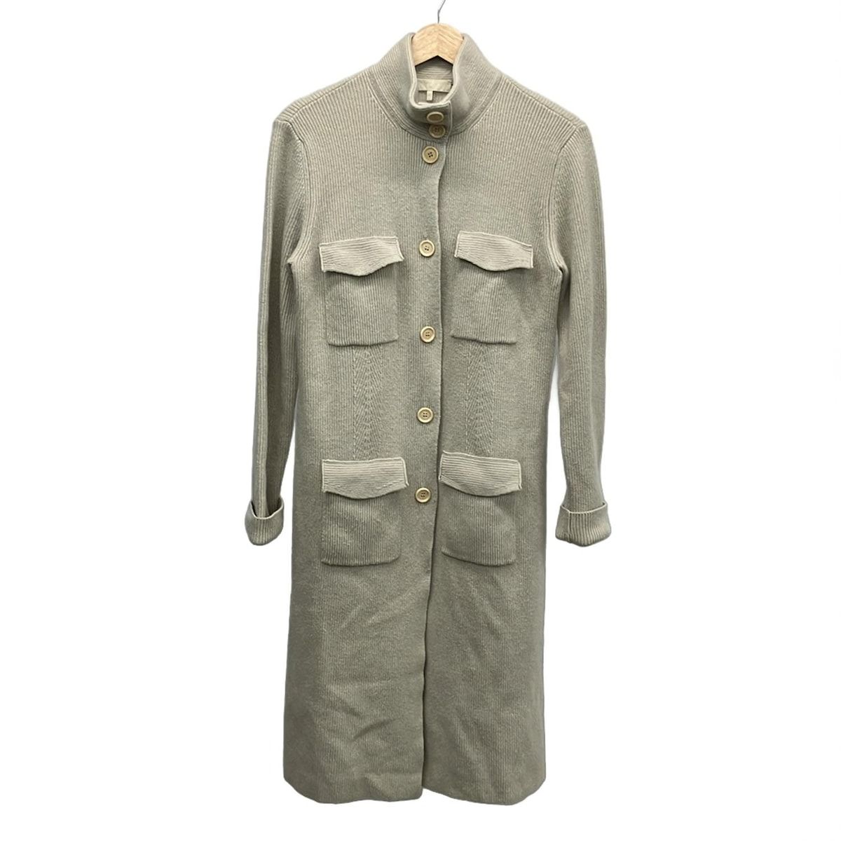 S Max Mara マックスマーラ コート サイズM レディース ベージュ 長袖 ニット 春 秋