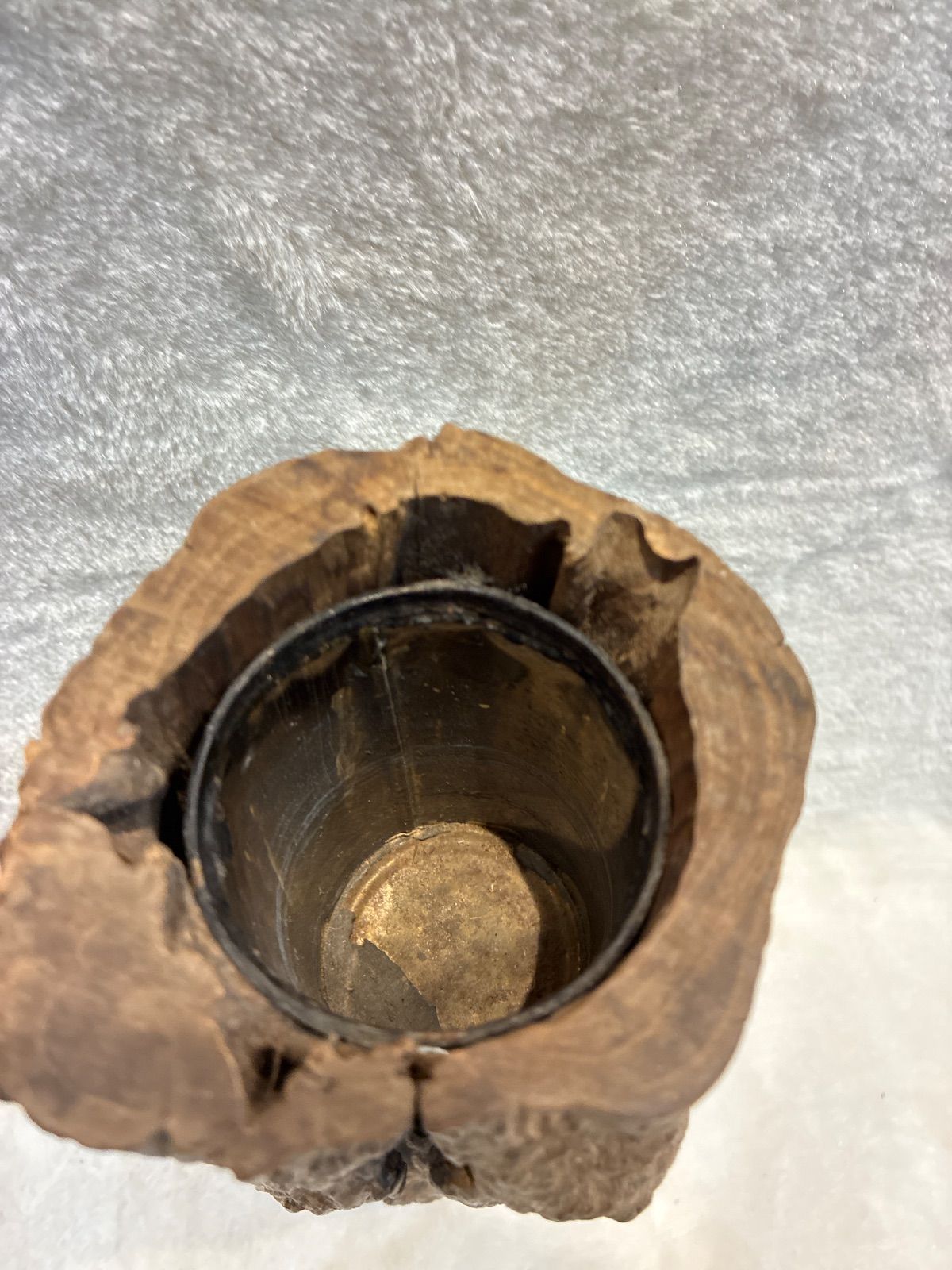  原木彫刻 天然木 花瓶 一輪挿し 花器 一輪挿し 花瓶 花器 インテリア 生活道具