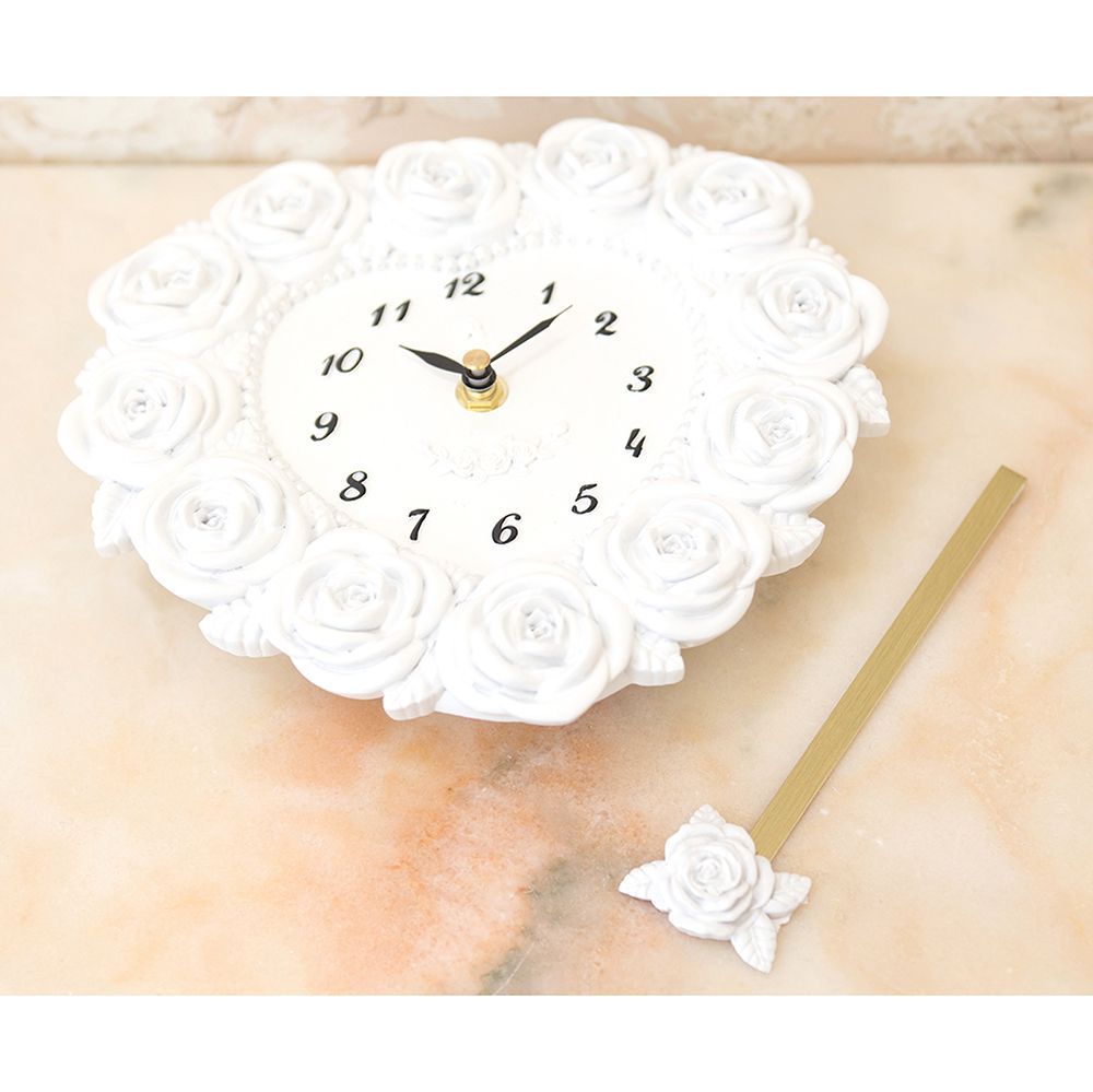 全国送料無料] 姫系ハート振り子時計 薔薇 スプレンディッドローズ