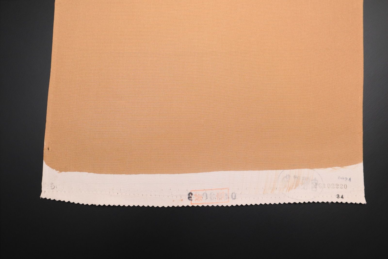  岡重 京友禅 塩瀬 染名古屋帯 花丸×市松疋田梅 朽葉色｜仕立て込み 名古屋帯 帯