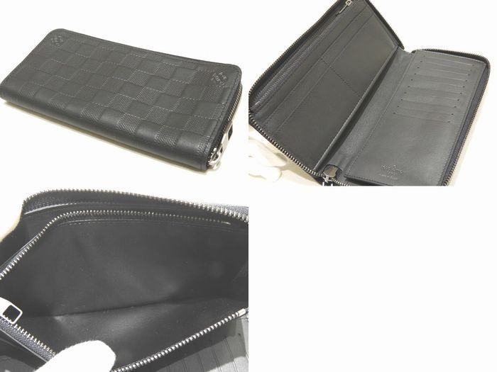 まだ ヴィトン ジッピーヴェルティカル 長財布 N 63548 ダミエ アンフィニ ノワール ブラック LOUIS VUITTON CA 2260 黒 7 L