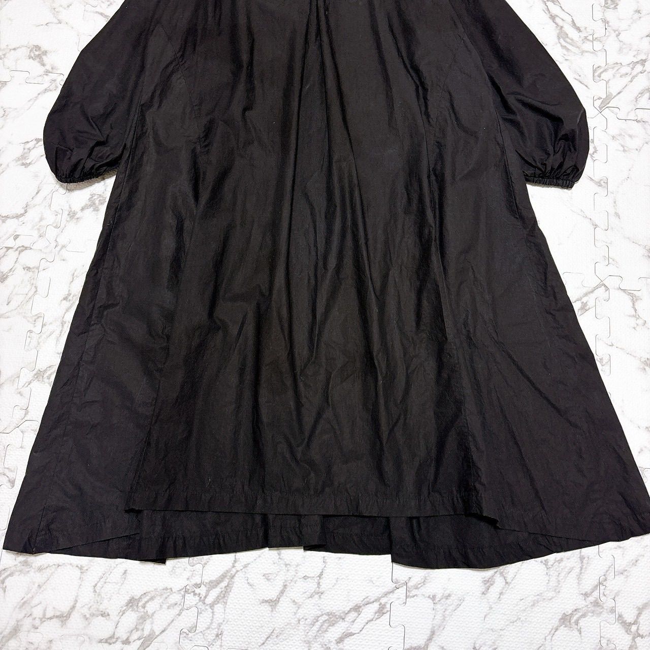 POINTLIGNE ポワンリーニュ センソユニコ 系列 ロングワンピース 38 黒