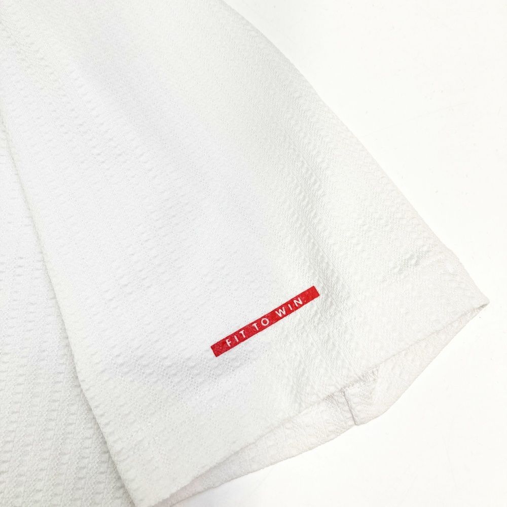 サイズ：6 MASTER BUNNY EDITION マスターバニーエディション  ハーフジップ 半袖Tシャツ サッカー  ホワイト系 [240101544115] ゴルフウェア メンズ ストスト