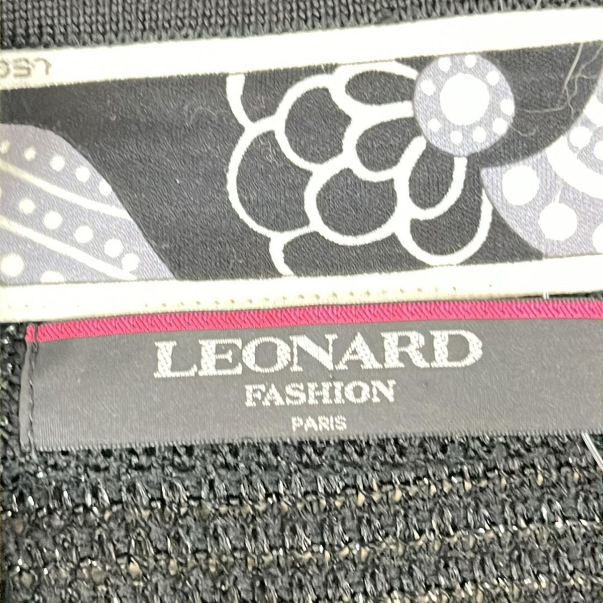 LEONARD(レオナール) ジャケット サイズL L レディース美品 - 黒×白