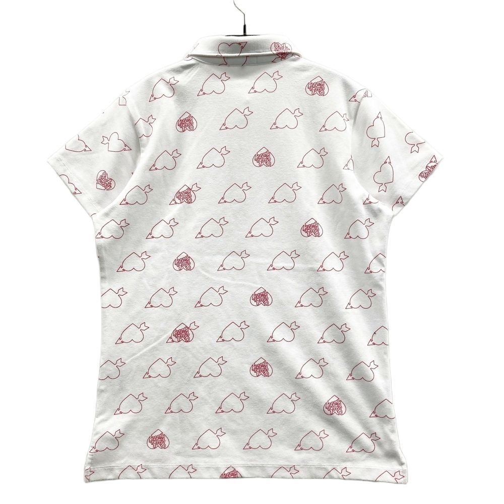 サイズ：2 JACK BUNNY ジャックバニー 半袖ポロシャツ ハート ロゴ柄