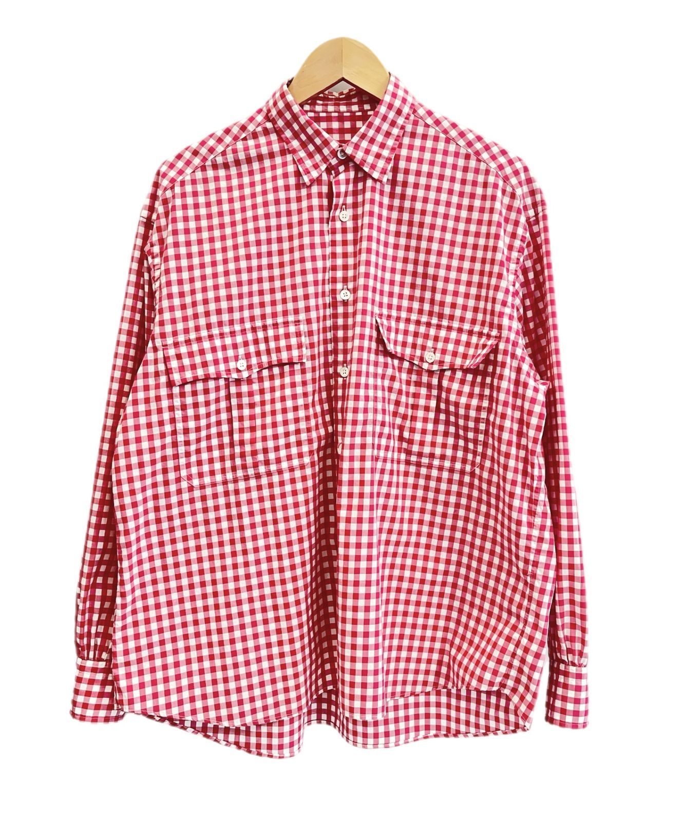 デ*ン様 Porter Classic ロールアップシャツ　赤ギンガム デ*ン様 Porter Classic ロールアップシャツ 赤ギンガム デ*ン様 Porter