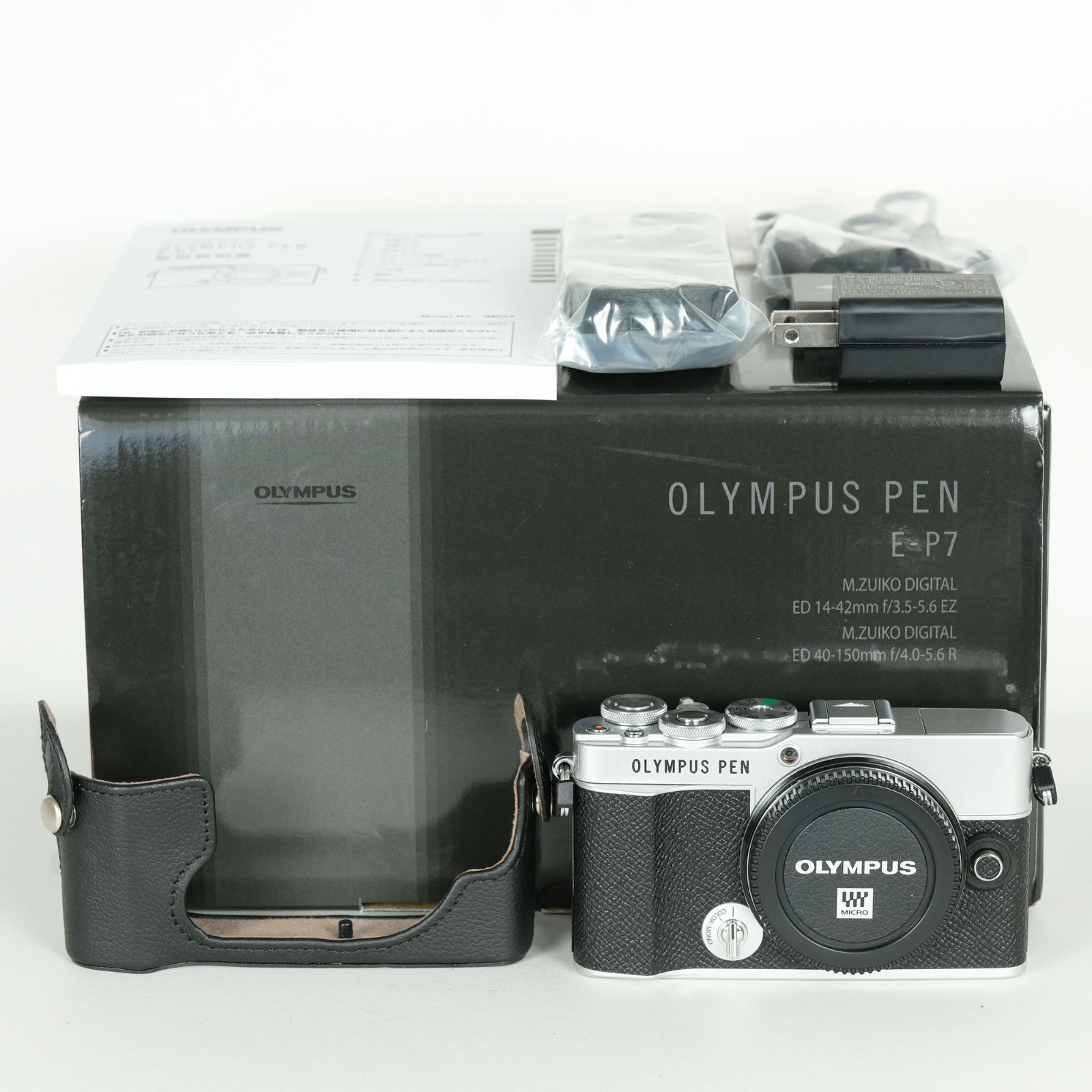 新品同様 | シャッター数558回｜純正レザーケース付] OLYMPUS PEN E-P7