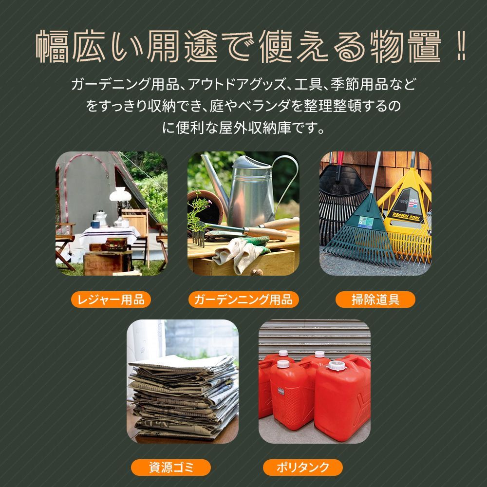 大型戸外収納庫 可動棚-すべり出し窓付き 床材補強フレーム付き スチール物置 水やさびに強い おしゃれ BLUE✕WHITE