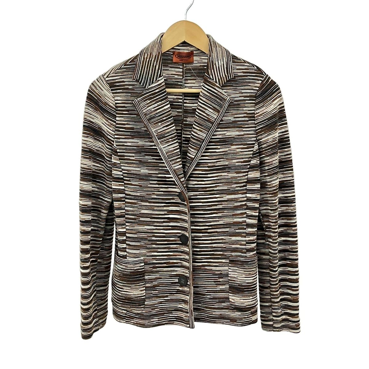 MISSONI(ミッソーニ) ジャケット サイズ46 L レディース美品 - ダーク