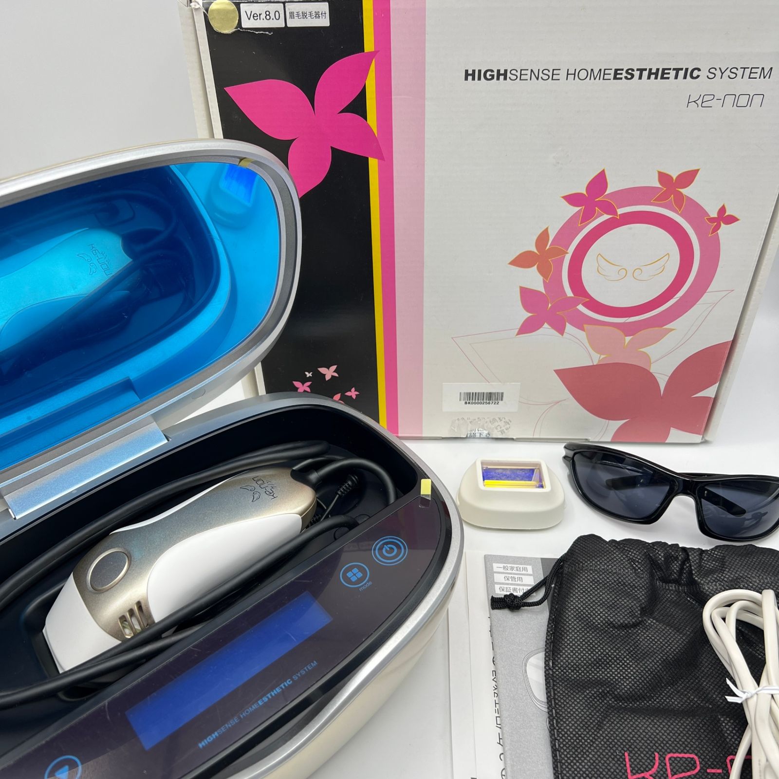 ケノン Ver.8.0 眉脱毛あり カートリッジ2点 スーパー エクストラ 脱毛器 kenon 本体