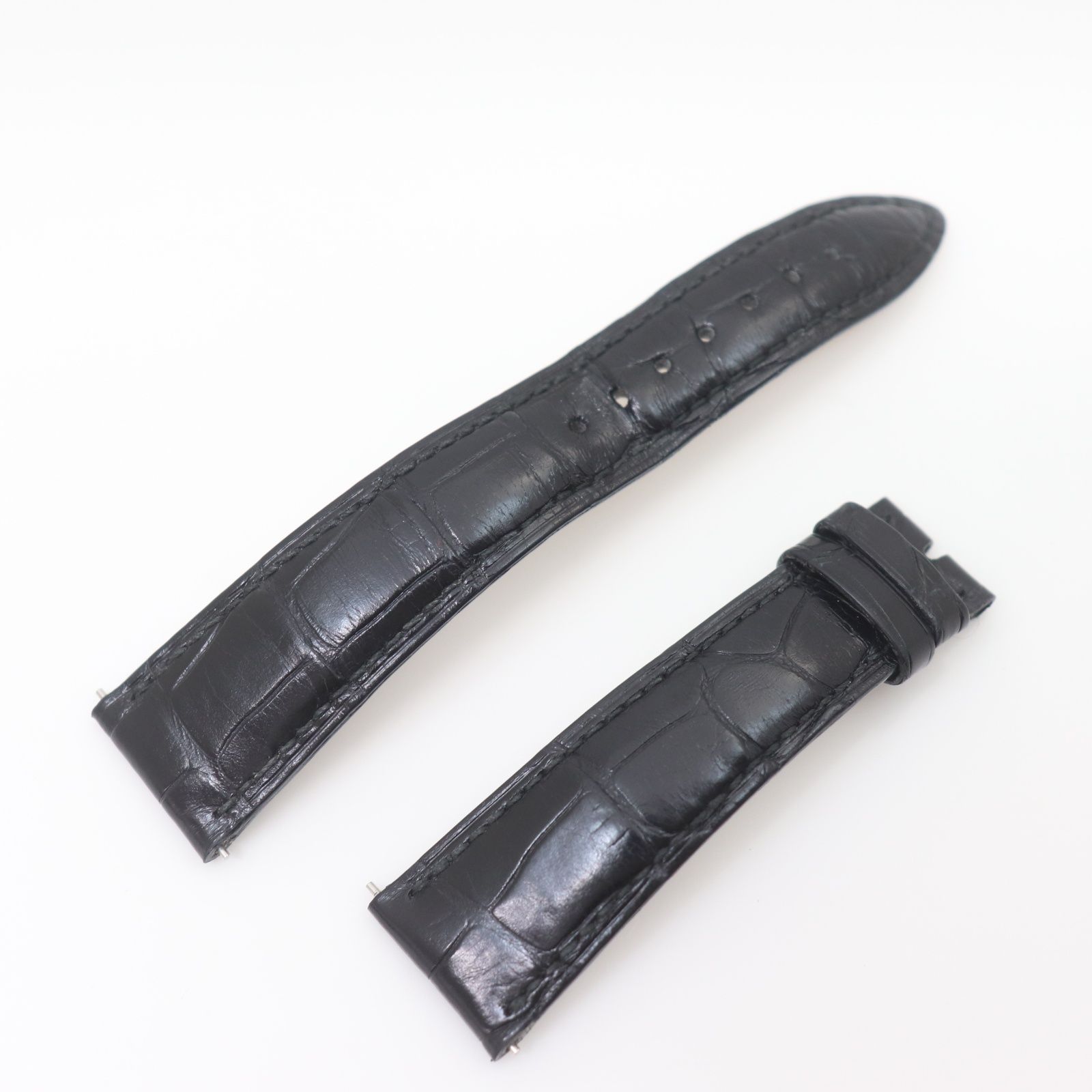 BLANCPAIN ブランパン クロコダイル 革 腕時計 替え ベルト 時計 ブラック 黒 レザー