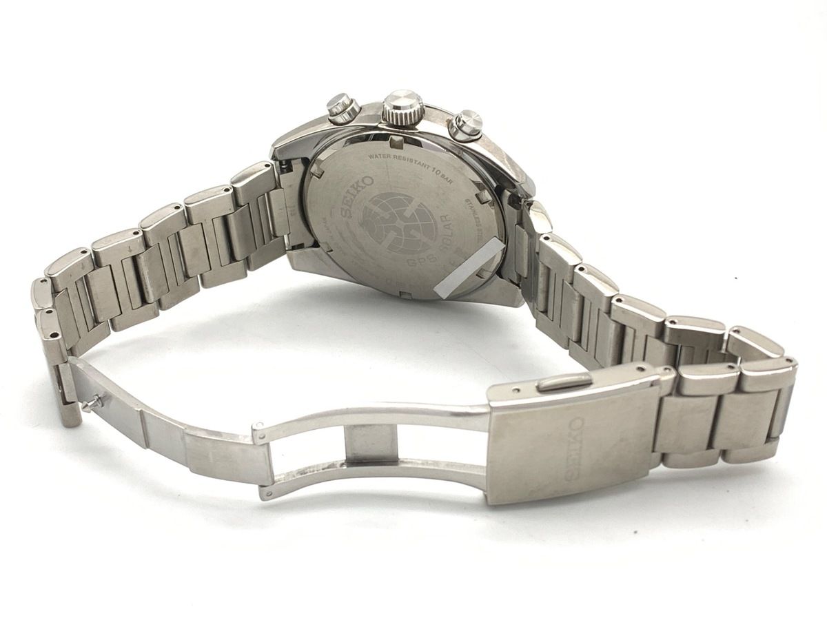 並品 セイコー アストロン ブラック SBXC 021 5 X 53-0 AJ 0 ステンレススティール