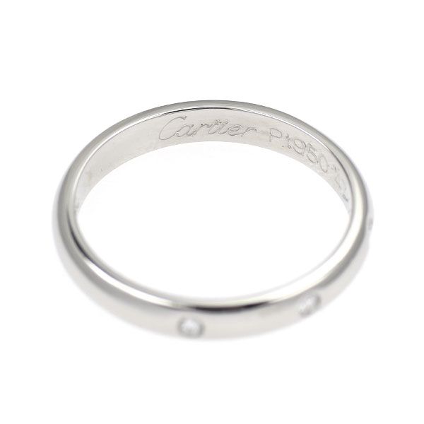 カルティエ Pt950 ダイヤモンド リング D3p バンド 47号 - メルカリ