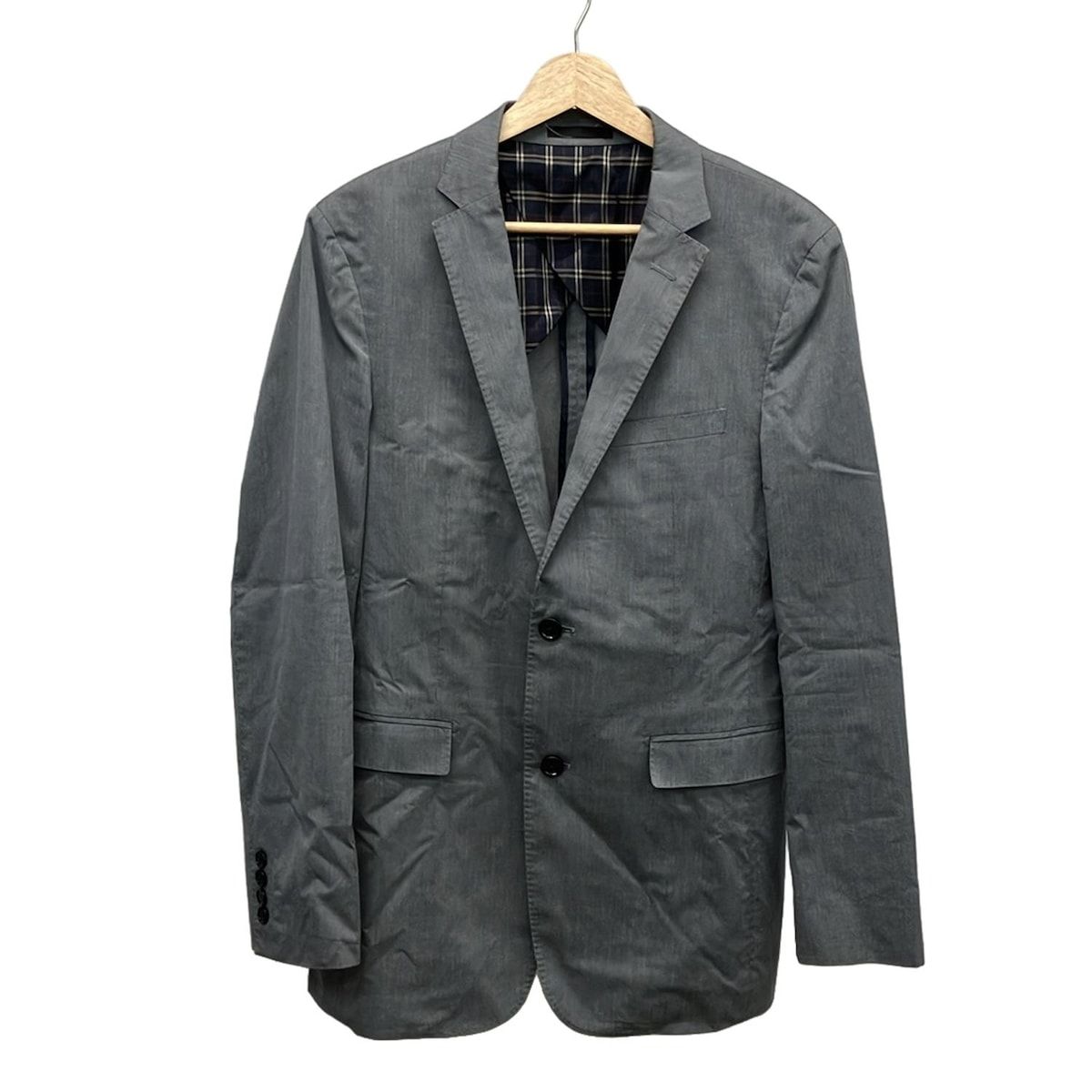 『極美品』バーバリーブラックレーベル　グレースーツジャケット　Lサイズ バーバリーブラックレーベル ジャケット サイズL メンズ美品 - ダーク