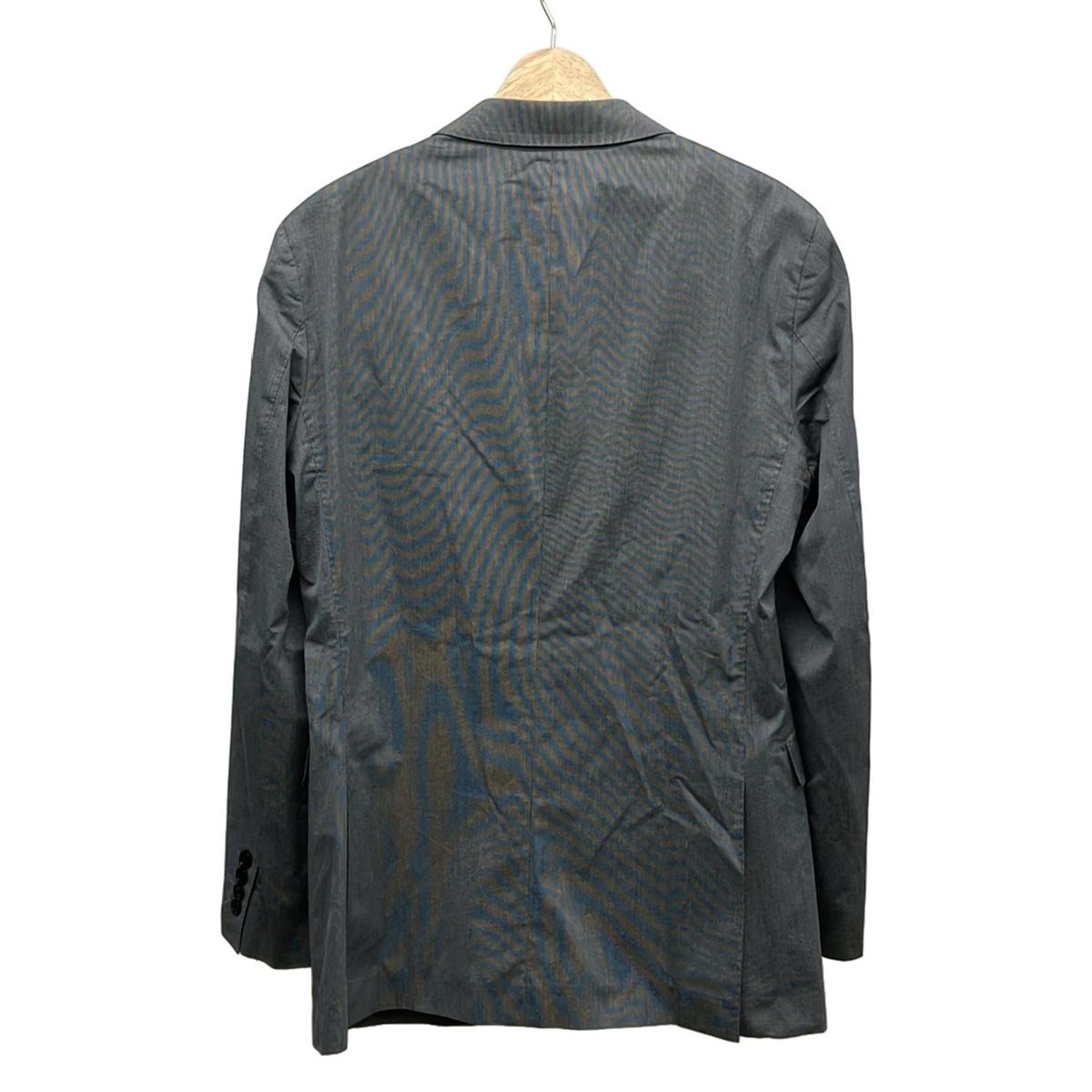 美品✨バーバリーブラックレーベル　テーラードジャケット　麻混　グレー　L 春夏 中古・古着通販】BURBERRY BLACK LABEL (バーバリーブラックレーベル