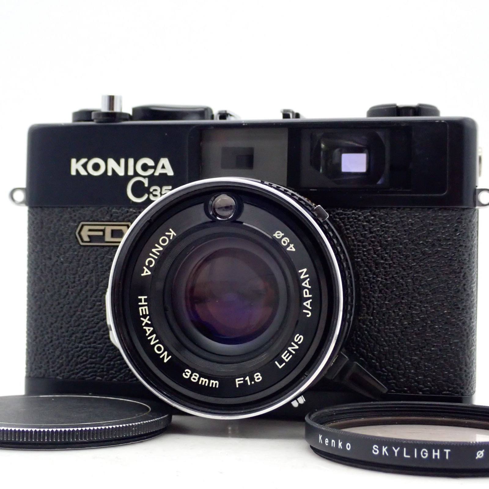KONICA C 35 FD ブラック HEXANON 38 mm f 1 8 レンジファインダー コンパクトフィルムカメラ 216290