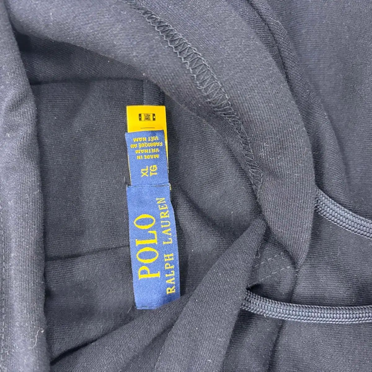 メンズ POLO RALPH LAUREN ラルフローレン スウェット 黒 S QRタグ