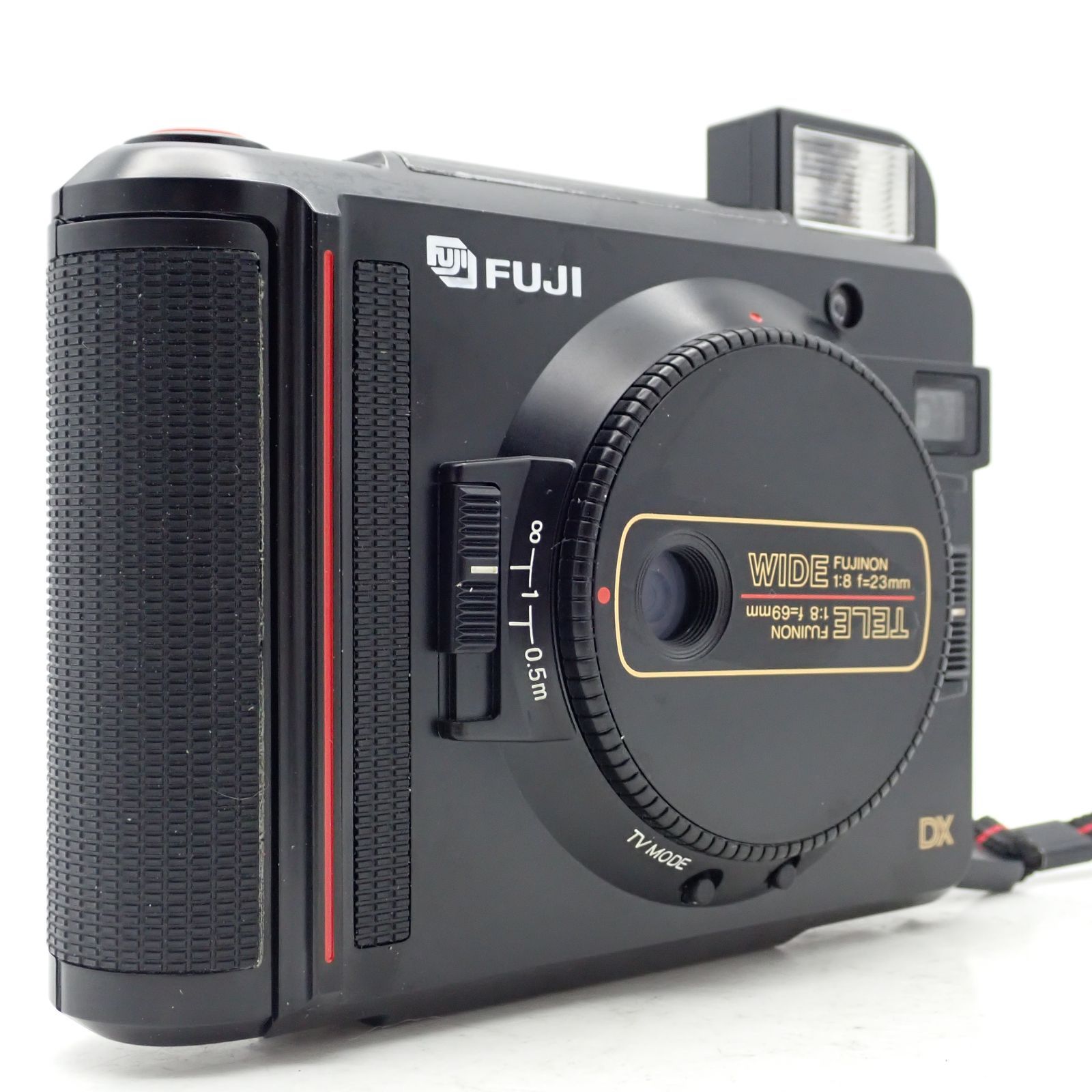  TW 3 DX Tele wide ハーフフレイムフィルムカメラ 望遠広角 内蔵電池 交換済 シャッターフラッシュ連写OK 8089030 一眼レフカメラ(フィルム) フィルムカメラ