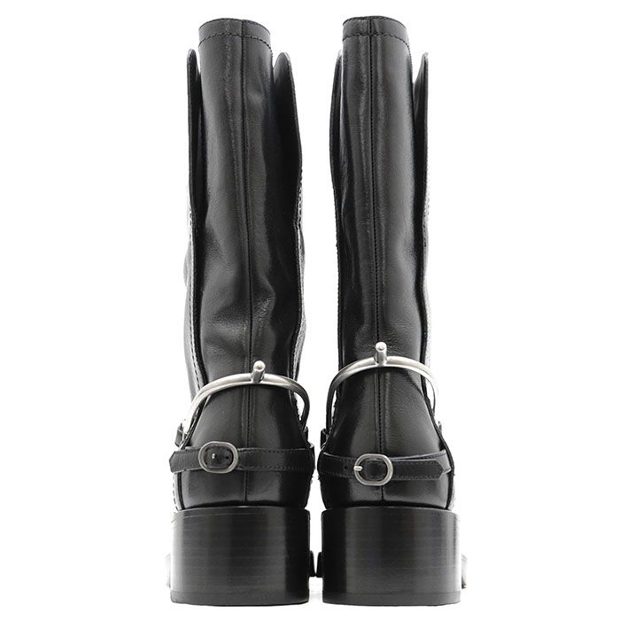 Christian Dior クリスチャン・ディオール ブーツ レザー ロゴ スパー