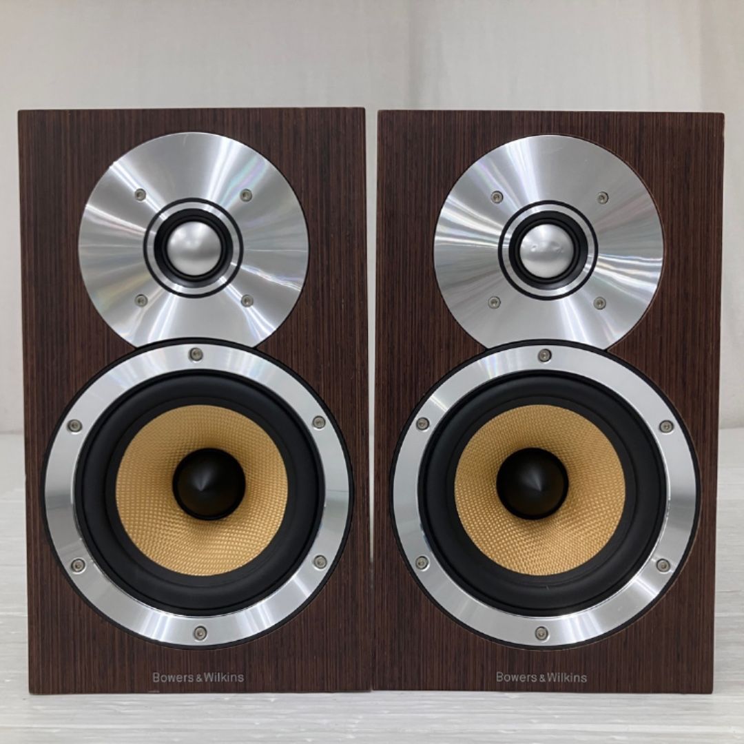 B W Bowers Wilkins CM 1 スピーカー ペア システム ウェンジ バスレフ型 音響機器