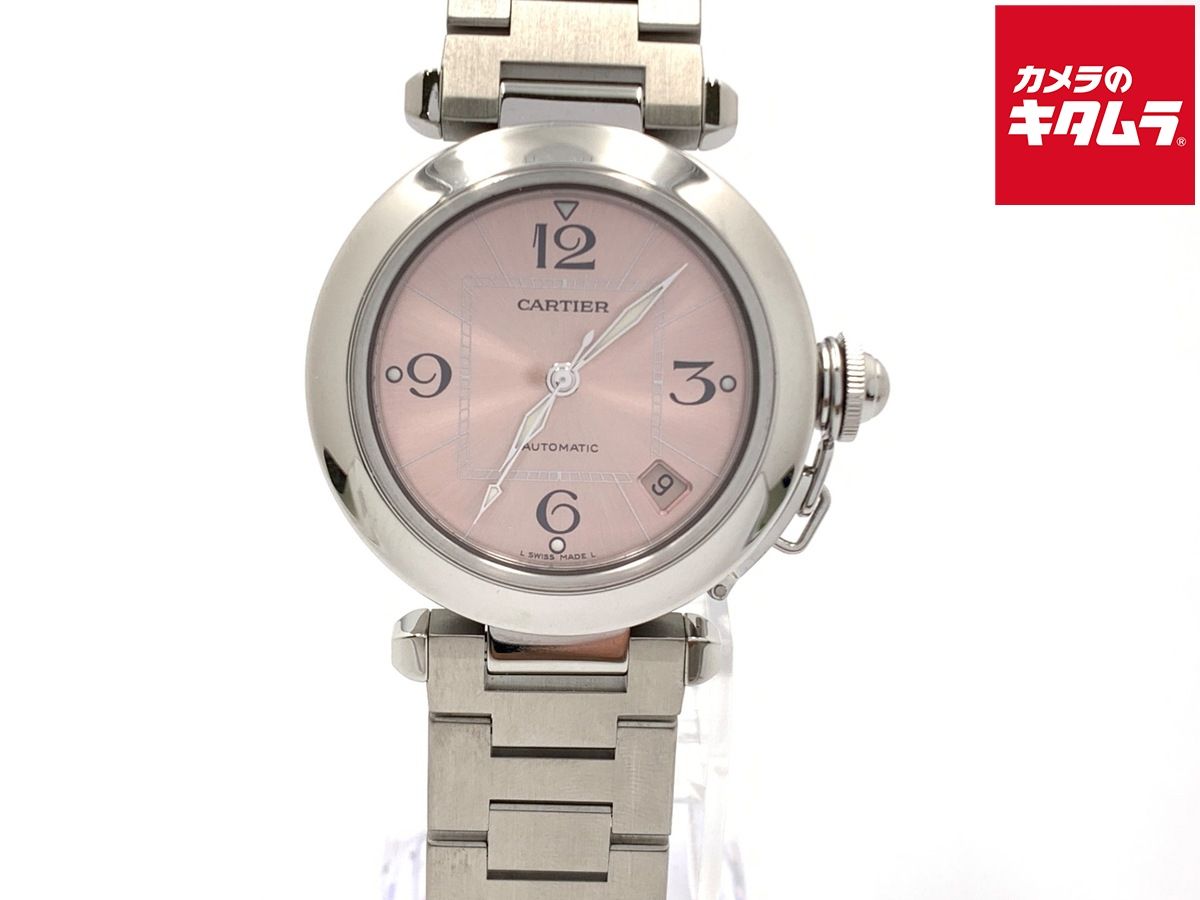 カルティエ パシャC 35 mm ピンク ステンレススティール