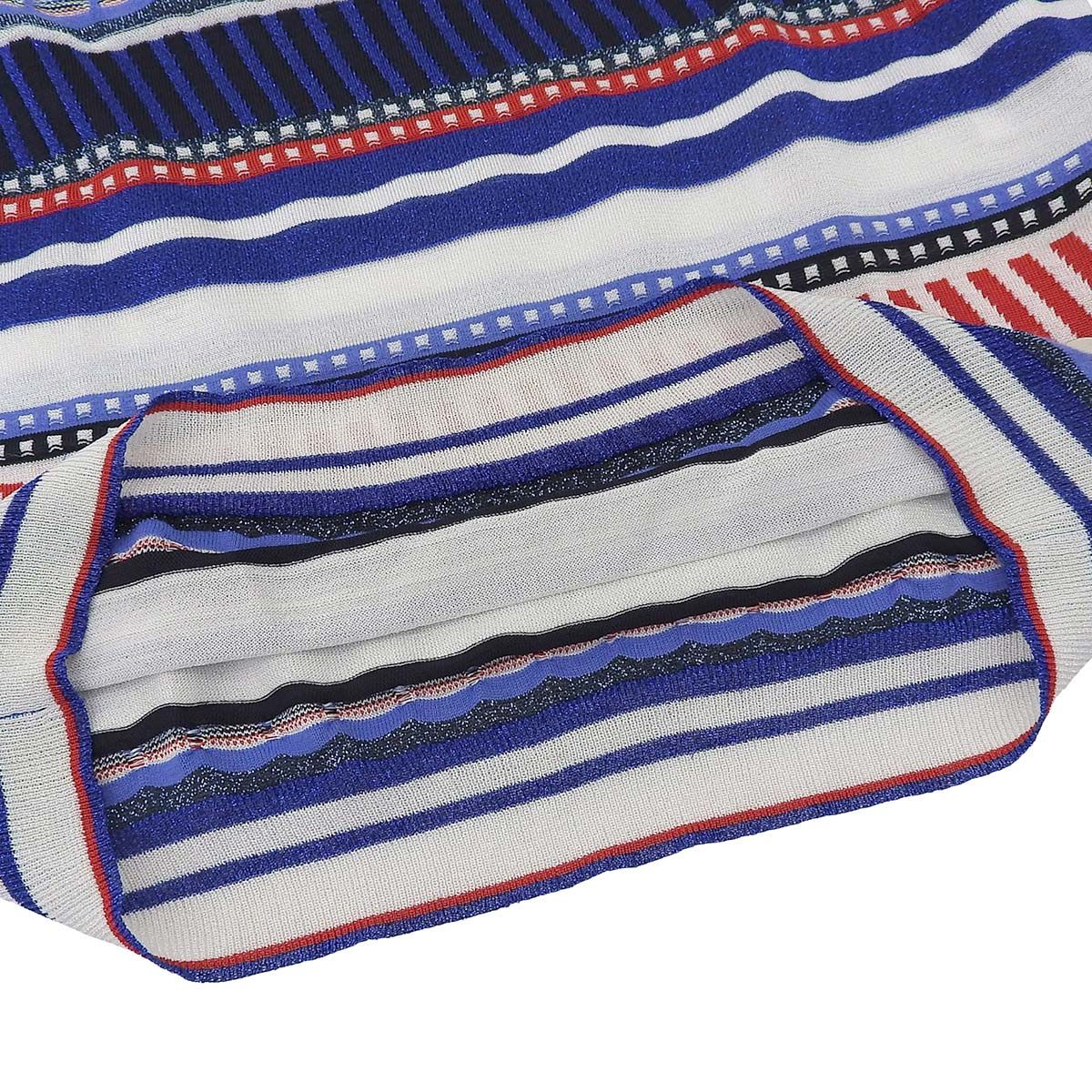 シャネル CHANEL ココマーク マルチボーダー ラメ入り 半袖 サマー