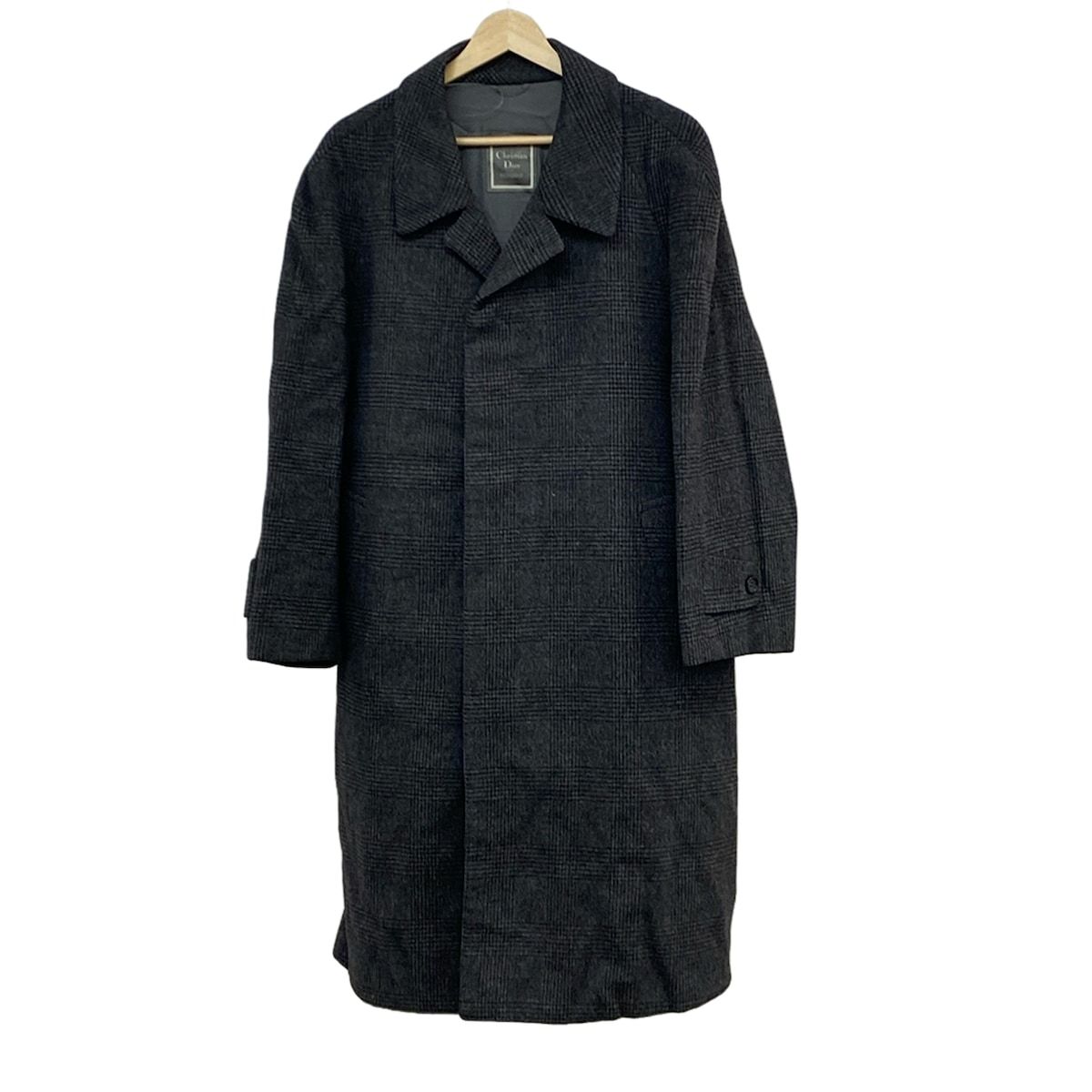 クリスチャンディオール　 ニットコート　千鳥格子 美品 Christian Dior クリスチャンディオール ヴィンテージ 千鳥格子柄