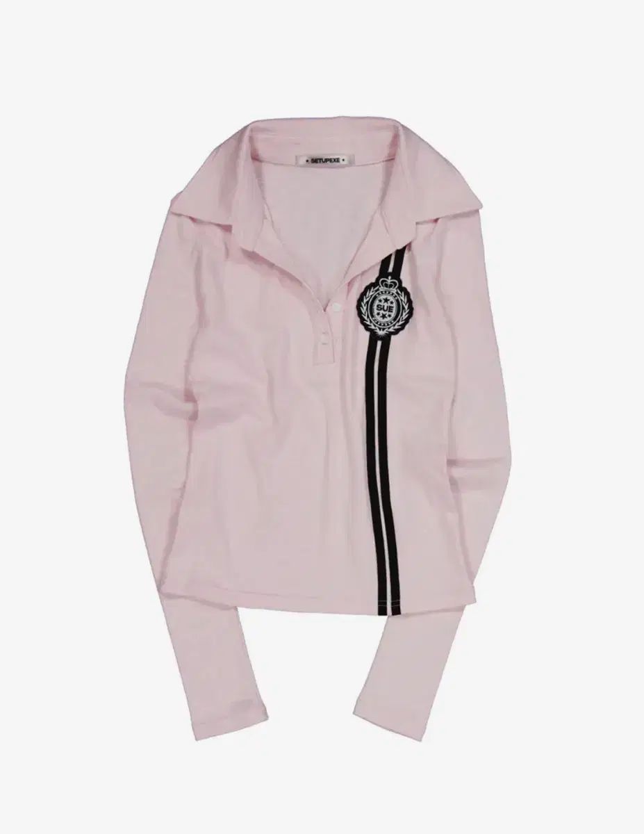 セットアップエクス ワッペン LINE Tシャツ WAFFEN TEE ピンク