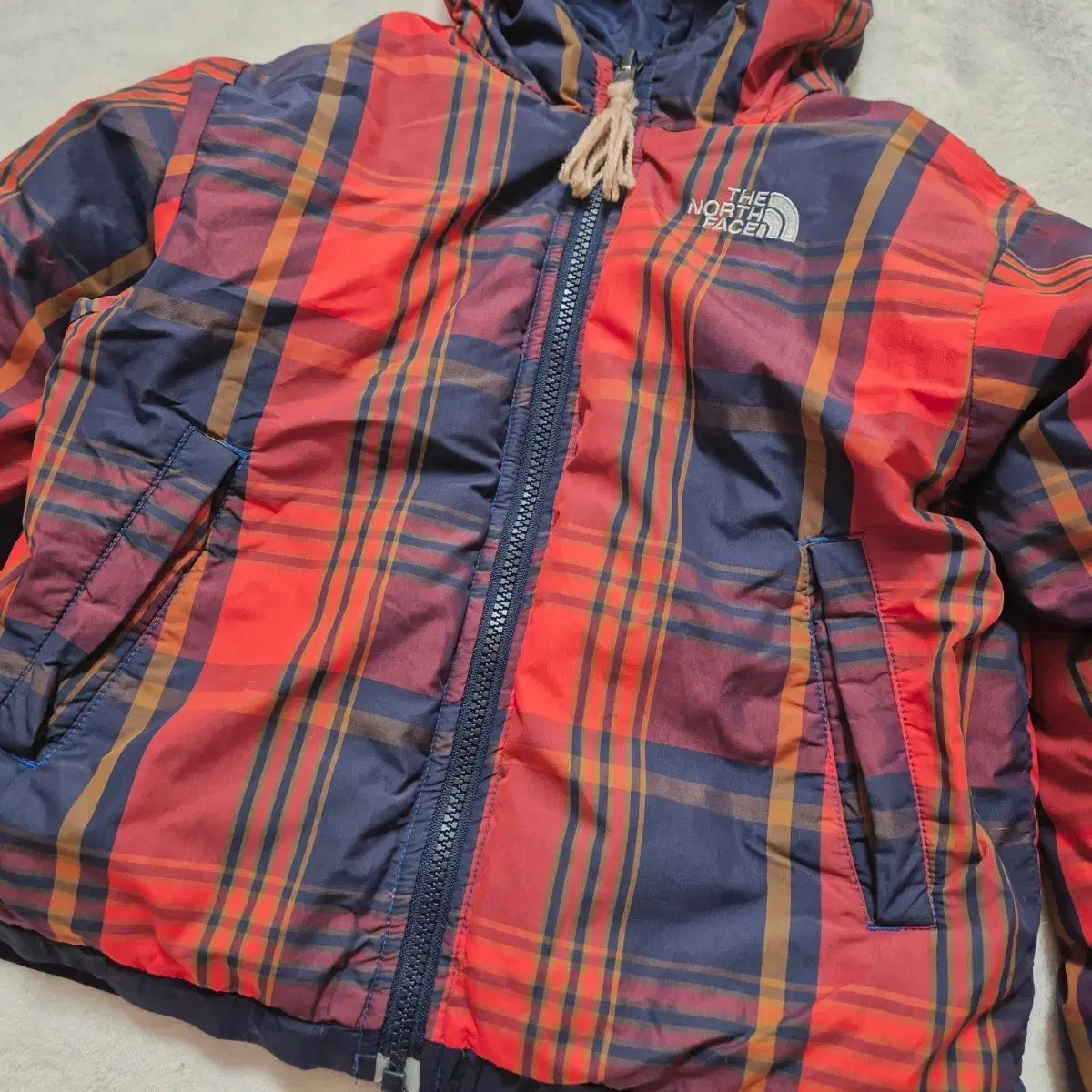 THE NORTH FACE ザノースフェイス CHECK リバーシブル グースダウン